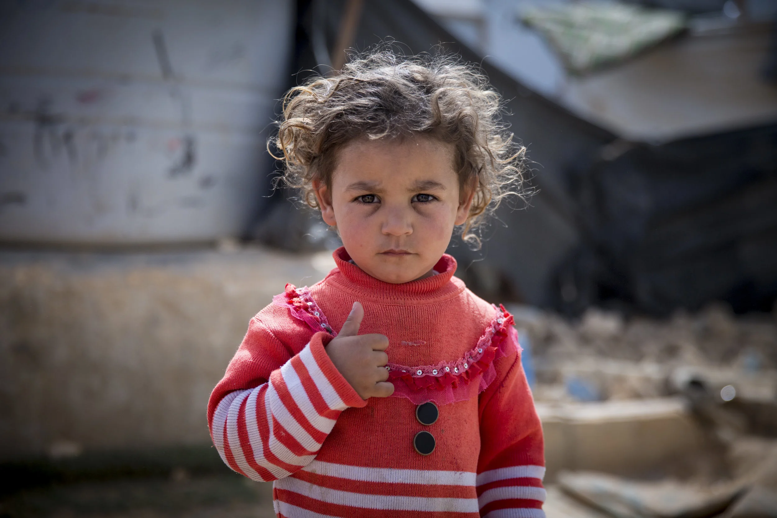 Haya, age 5 Inside the Zaatari Refugee Camp 04.16.2016