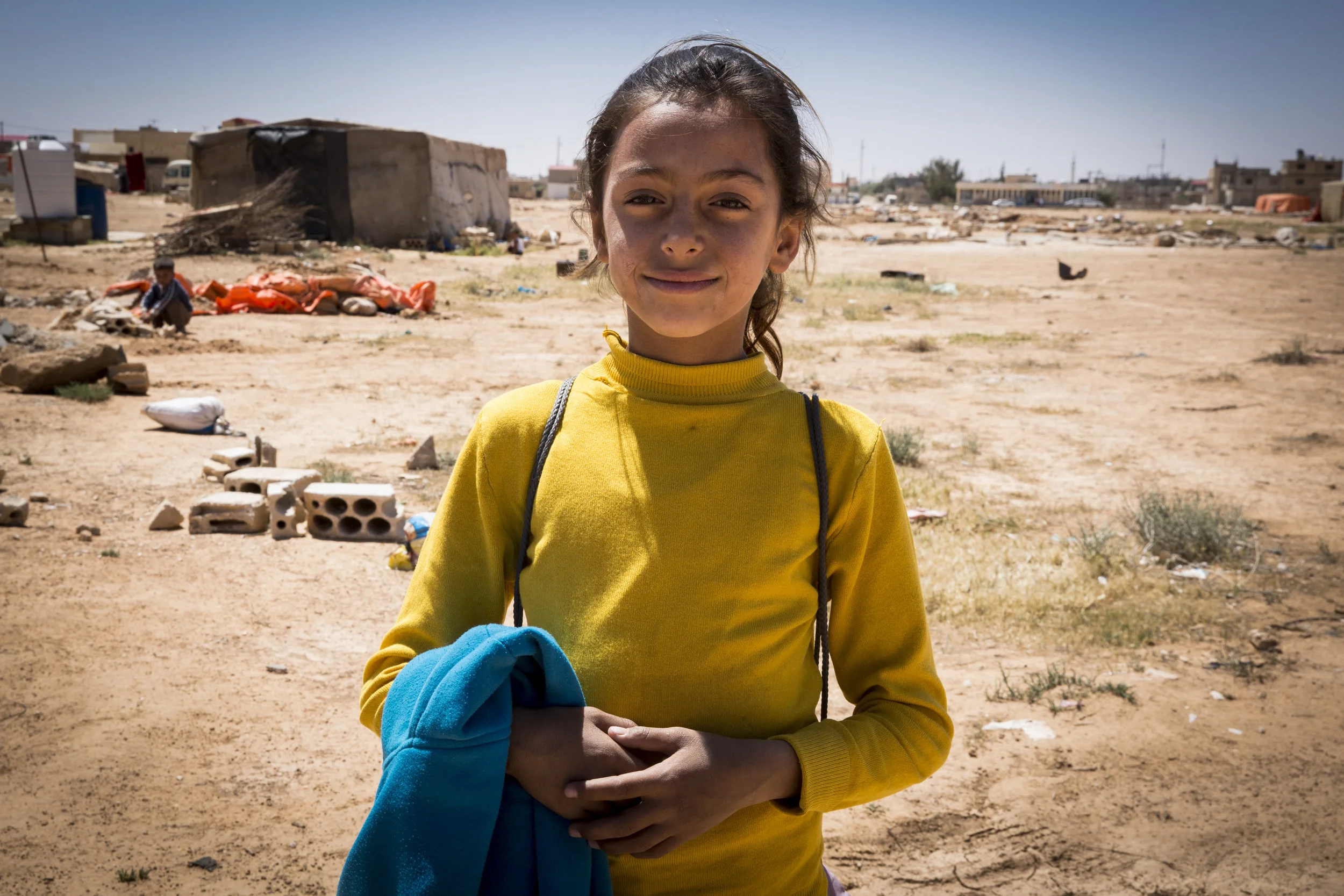 Afra, age 9. Mafraq Tent Camp 04.21.2016