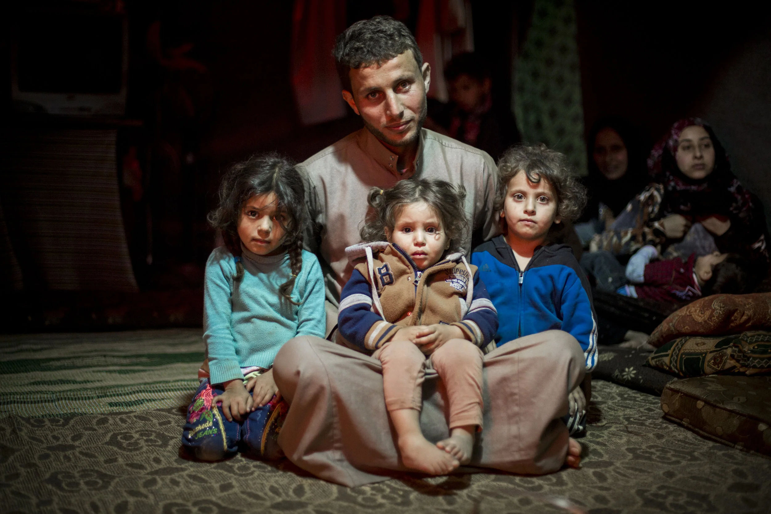 Khalid and his three daughters, Junah, Lubna and Mina 04.21.2016