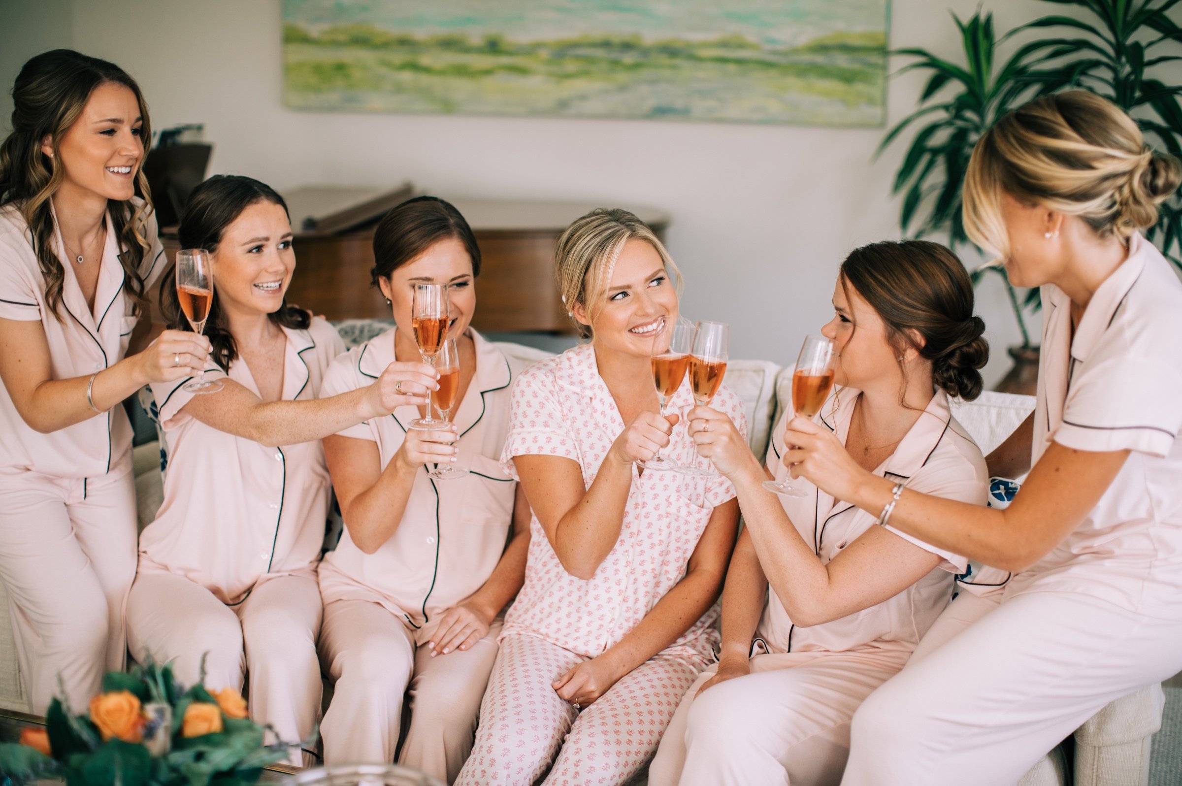 25_bridesmaids getting ready before bay head new jersey wedding.jpg