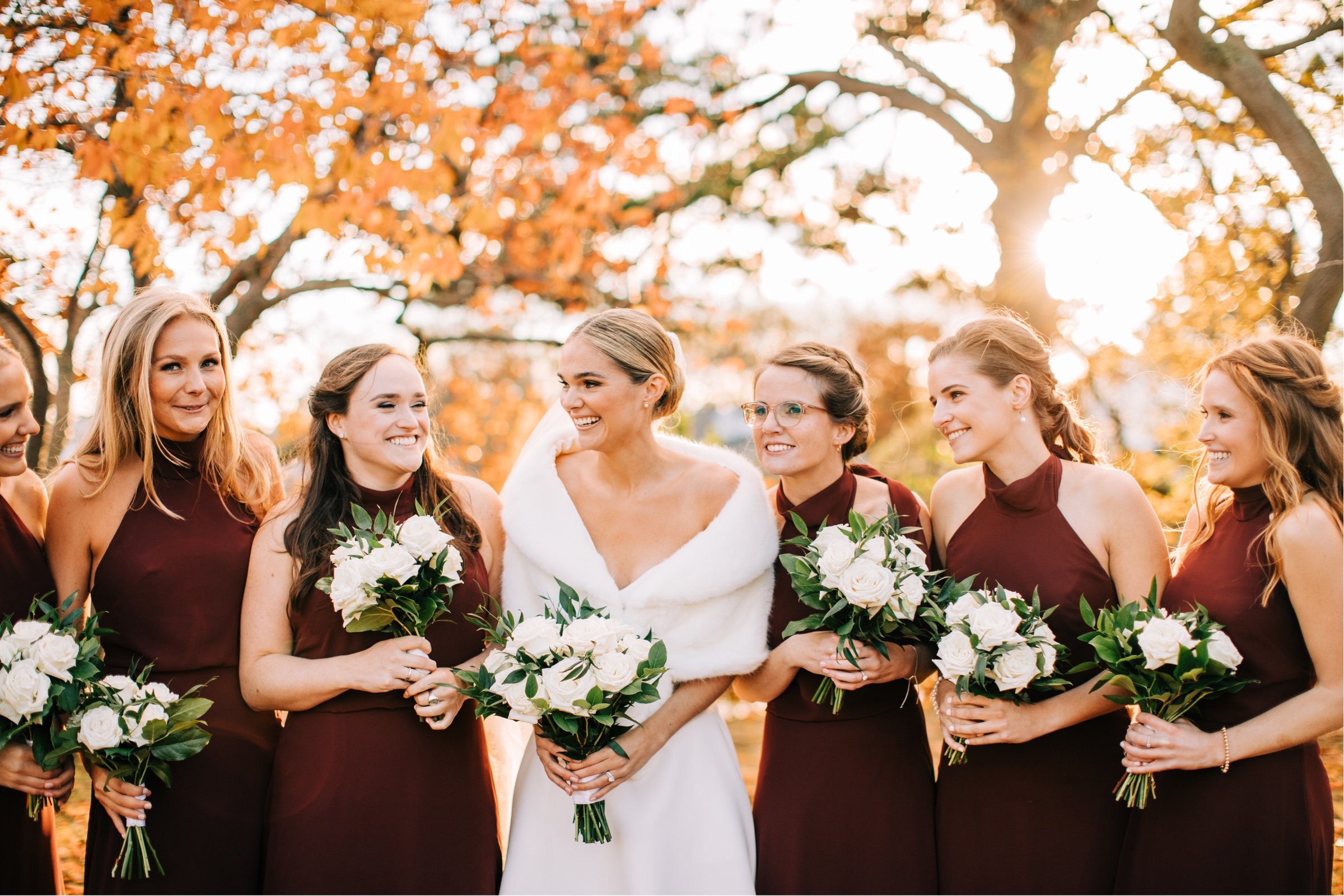 31_bride with bridesmaids fall colors wedding photography.jpg