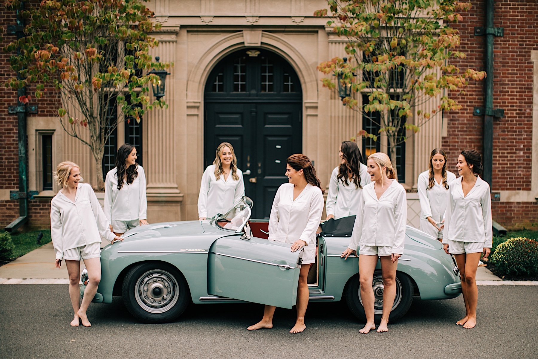 07_bridesmaids photos with classic car peacock nj wedding.jpg