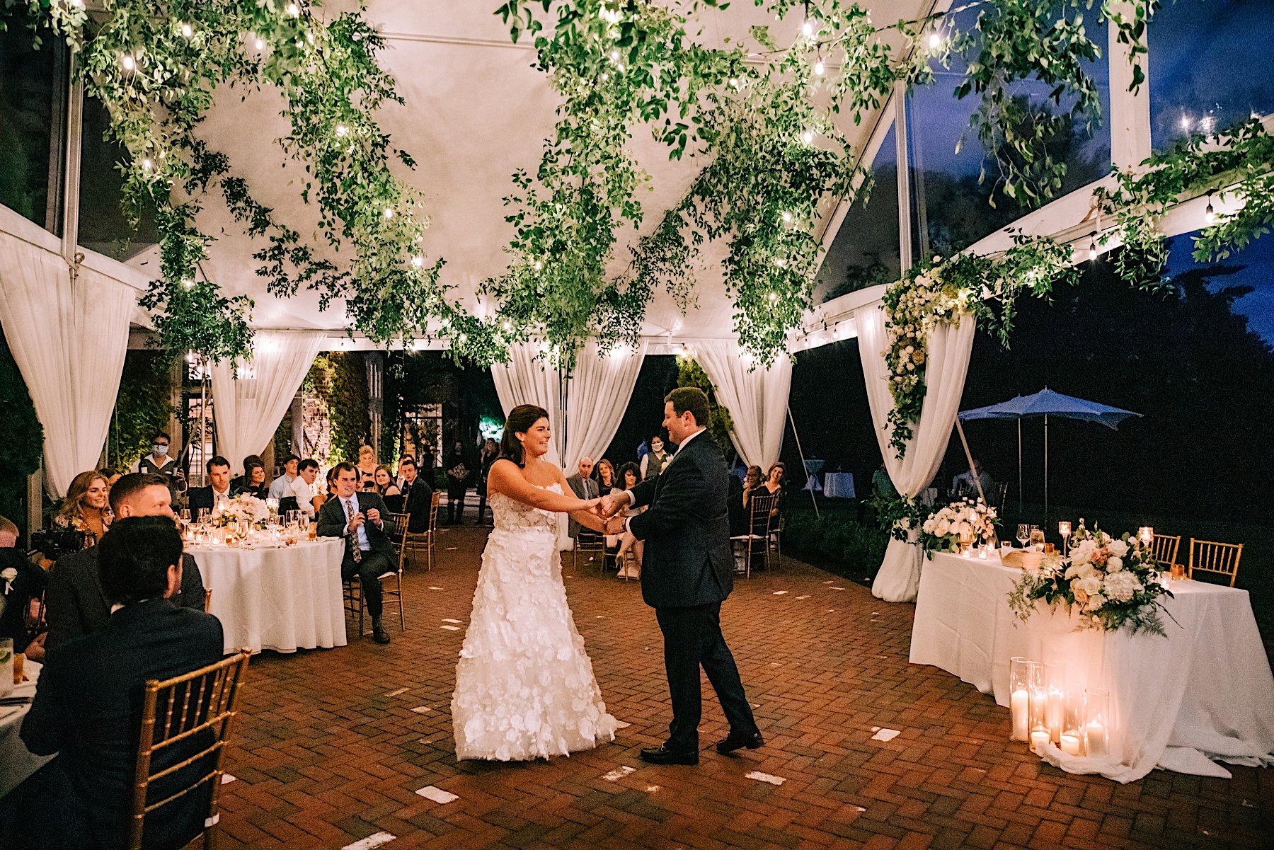 33_bride and groom first dance covid-19 wedding reception.jpg