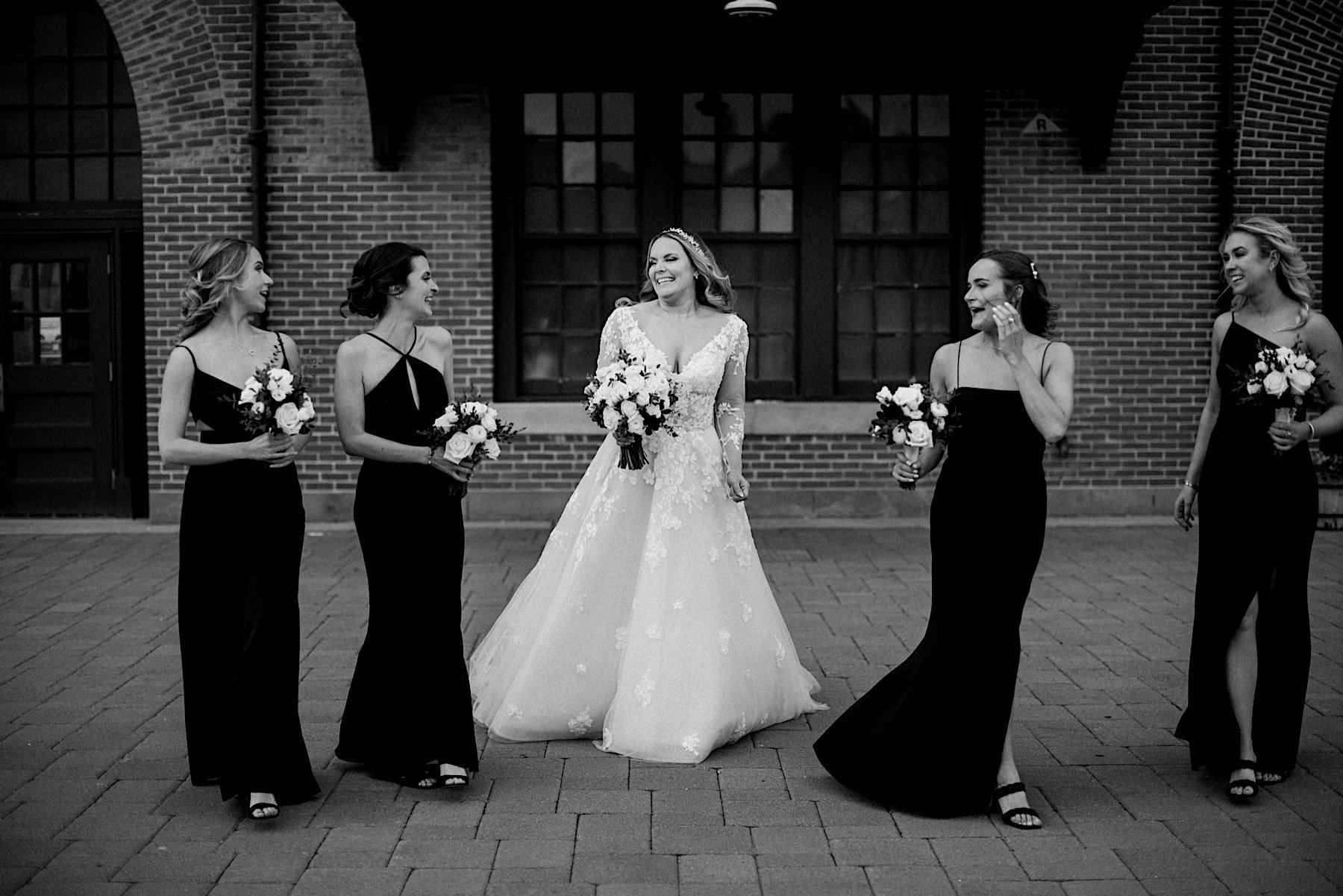 48_bride with bridesmaids new york city wedding portraits.jpg