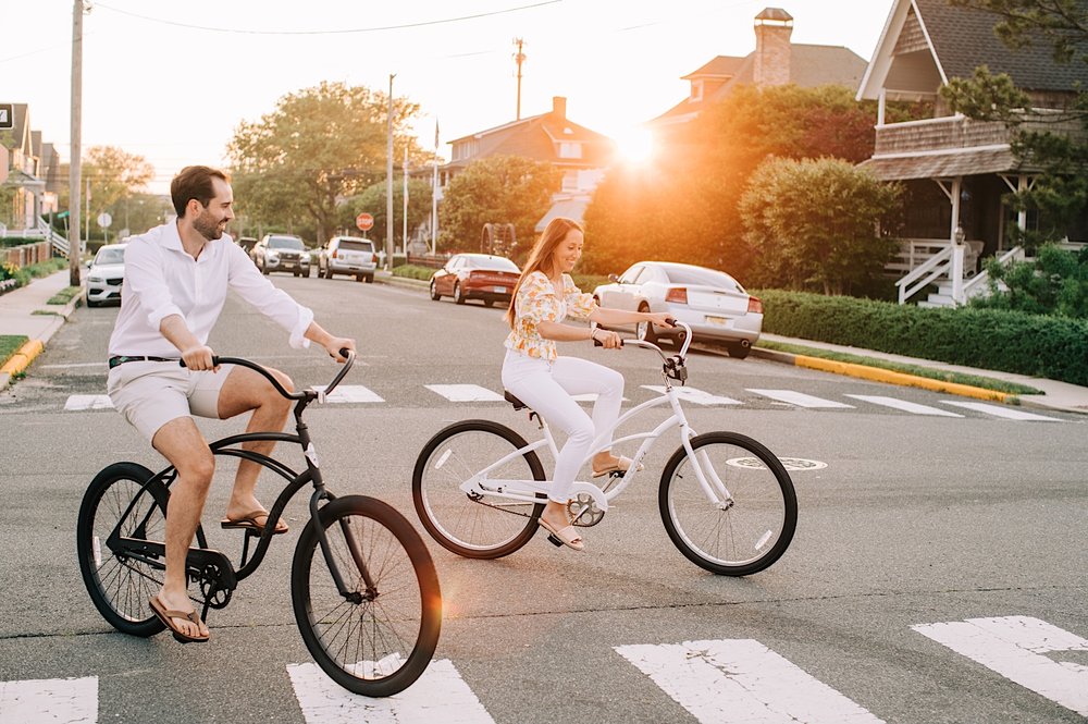 13_bride and groom bike riding ocean county nj.jpg