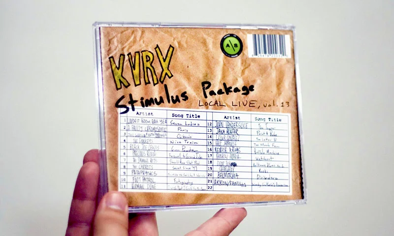 KVRX Local Live, Vol. 13: Stimulus Package CD packaging / 2009