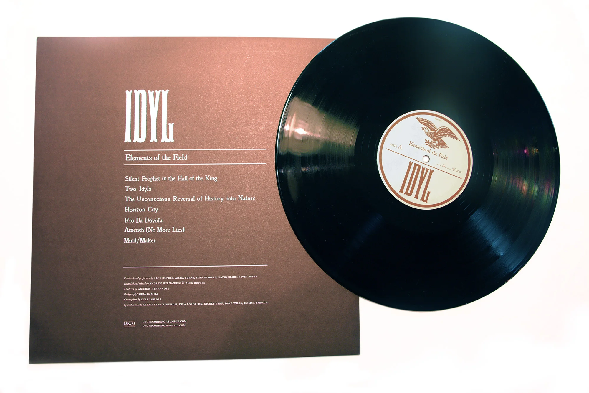 IDYL:  Elements of the Field   record packaging / collaboration with Alex Dupree / 2012