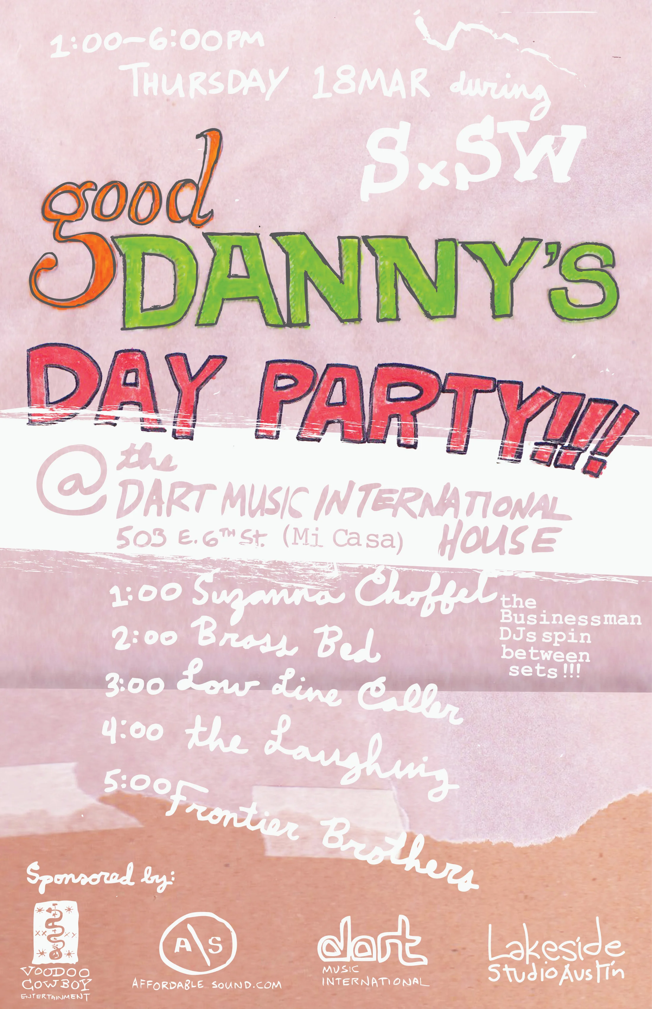 Good Danny’s Day Party Posters / from the bottom: 2010–13, 2016