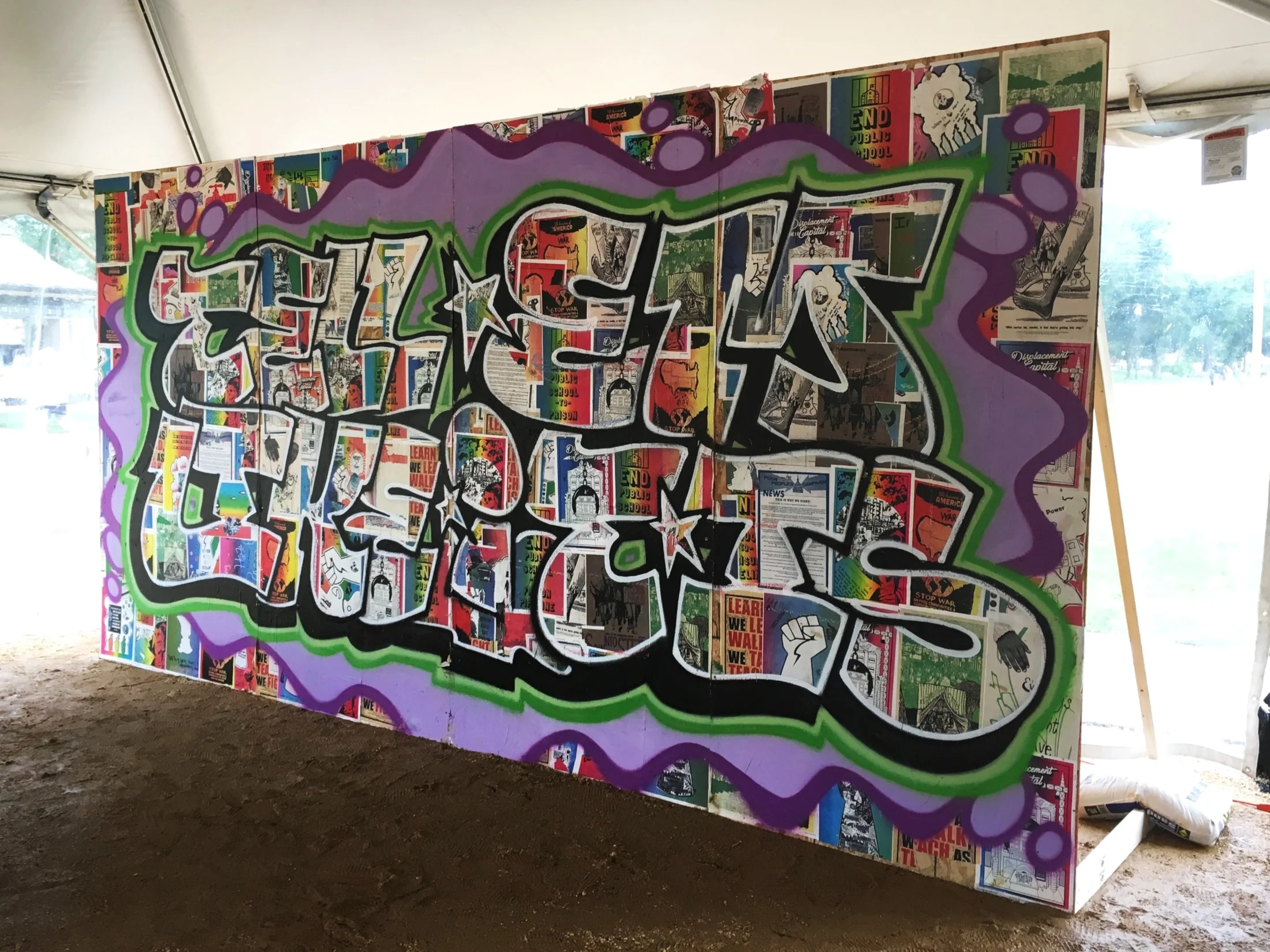 Nando Álvarez, Adrienne Gaither, Just Seeds, Monolith, and NoMüNoMü; Hunger Wall Poster Project , 2018