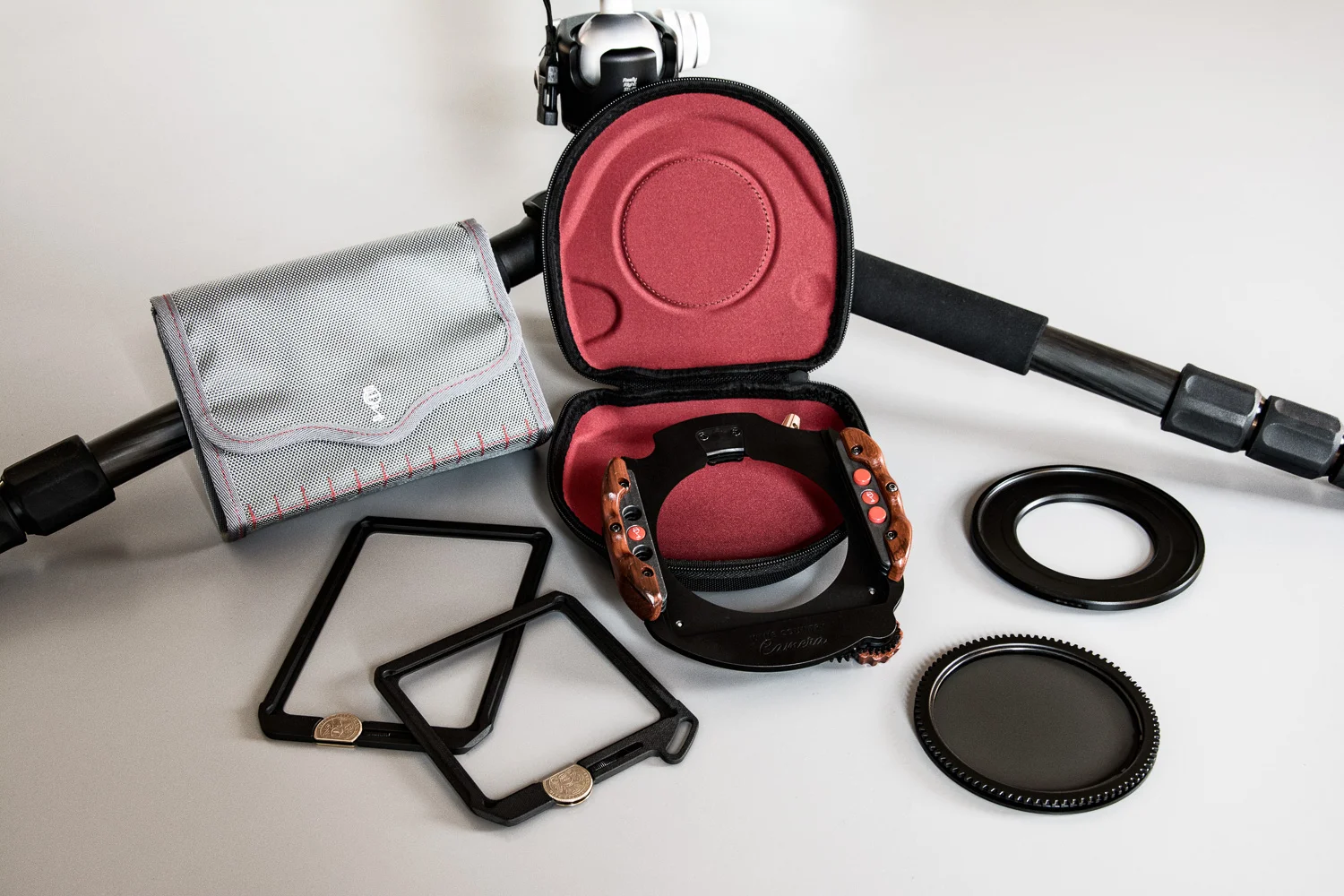 Holder, Adapter Ring, Polarizer, ND Vault, Grad Vault, & Cases (tripod not included)