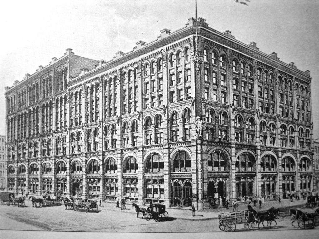 Corner of Houston and Mulberry, c. 1892.