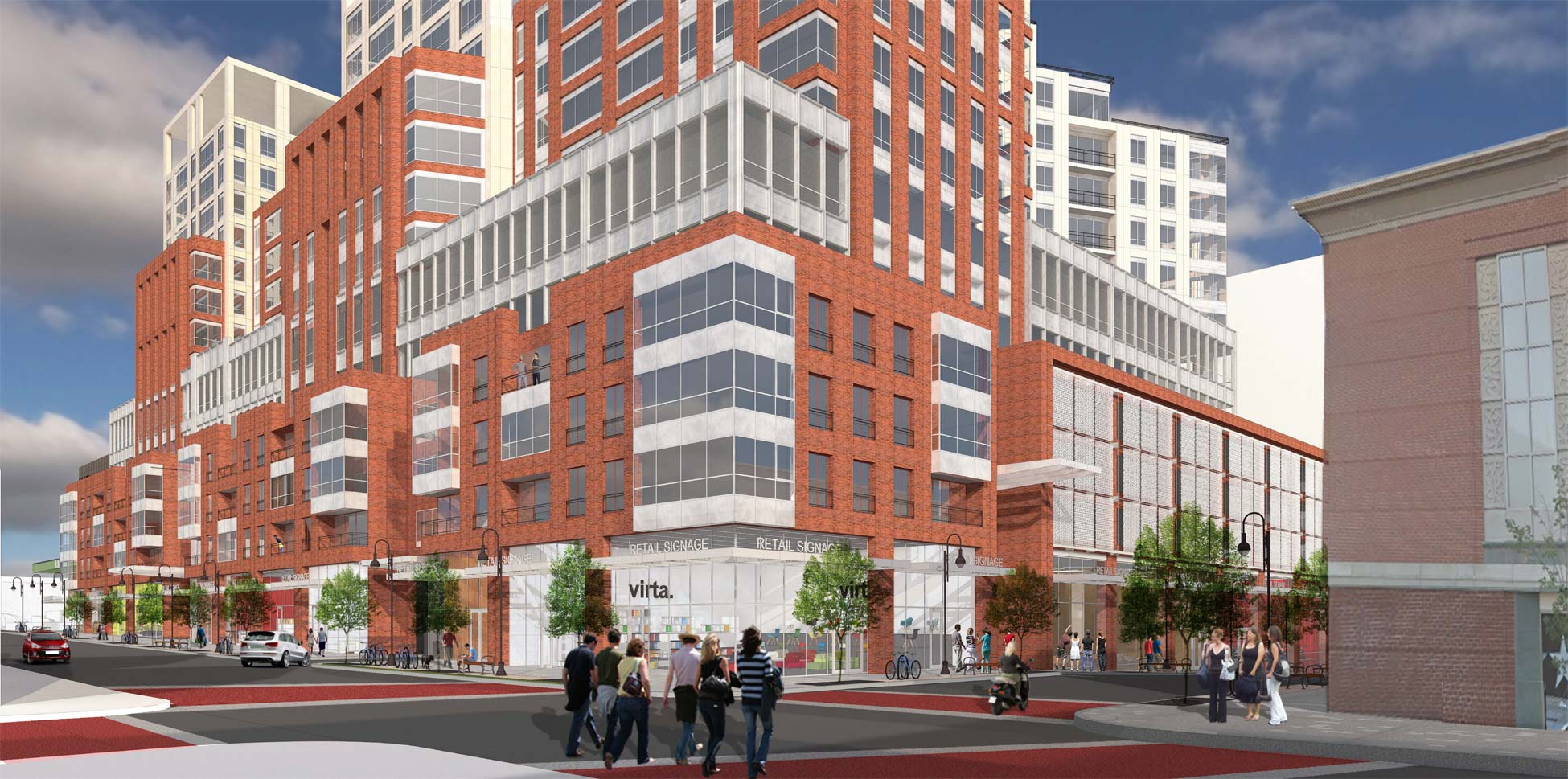 Artist rendering of the new BTC at the corner of Cherry and Pine streets, courtesy of Devonwood.