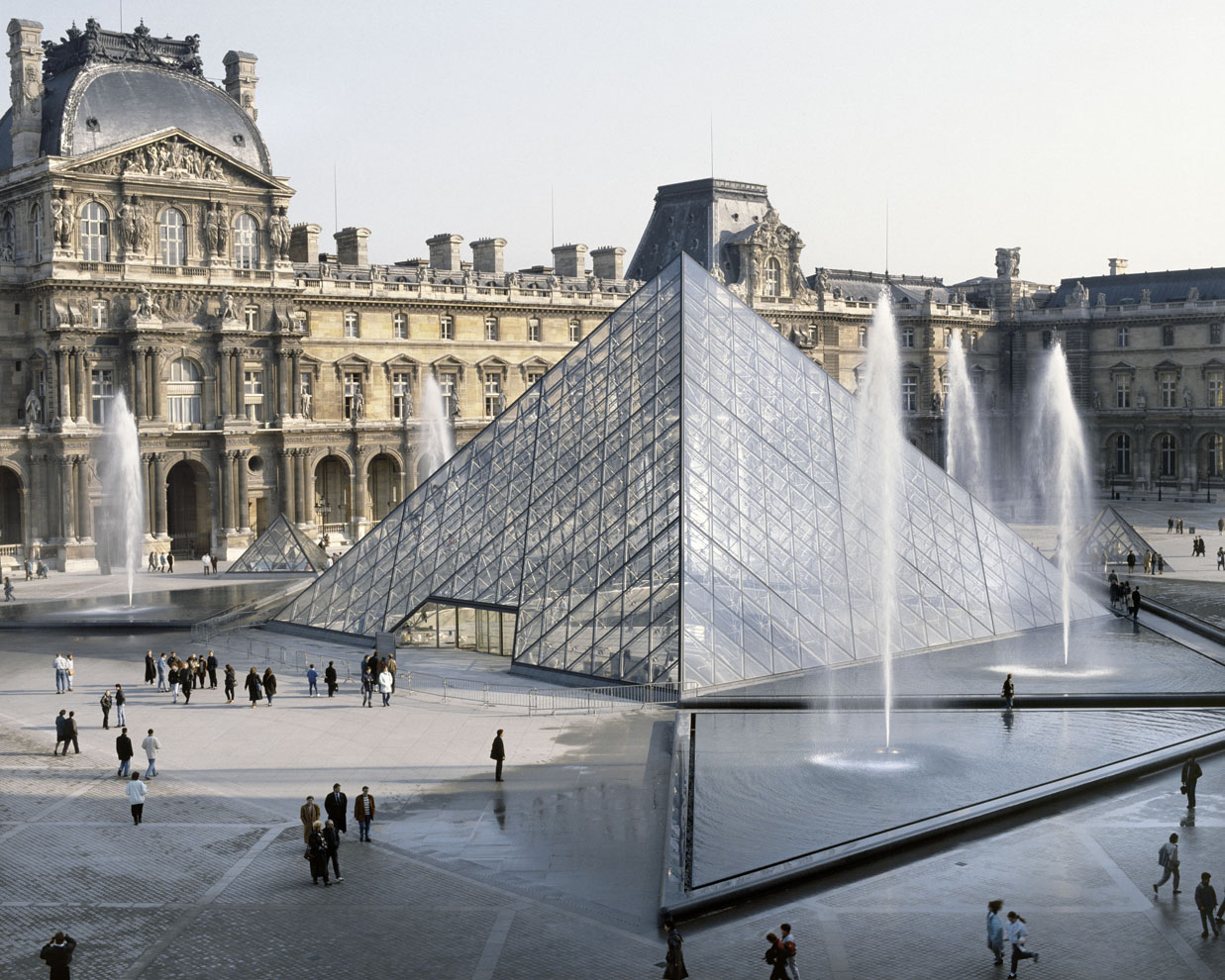 Louvre Pyramid, Paris France 1993