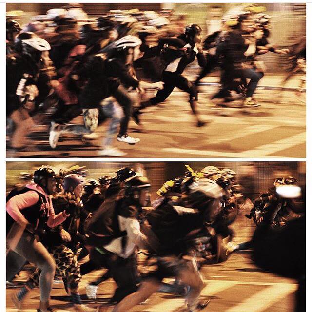 a pic of the running start shot by Cordell (StayAliveNYC)