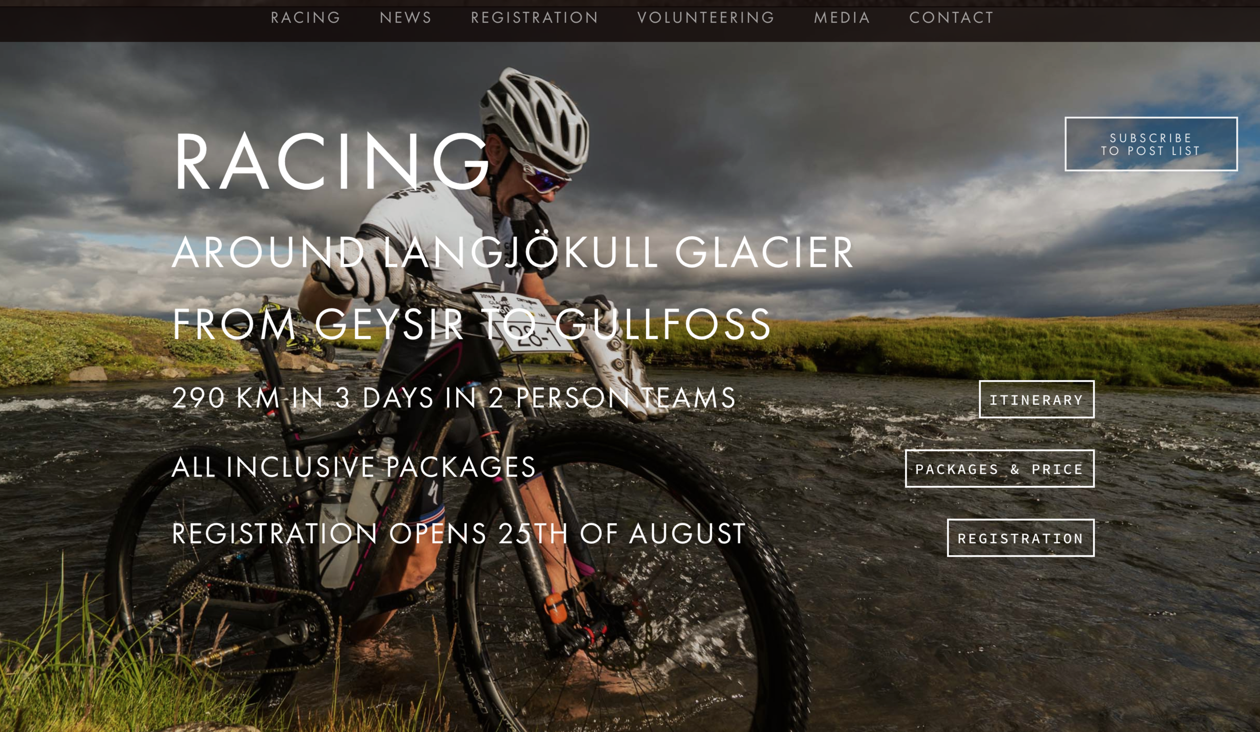the photo of a mountain bike on the splash page should have tipped me off...