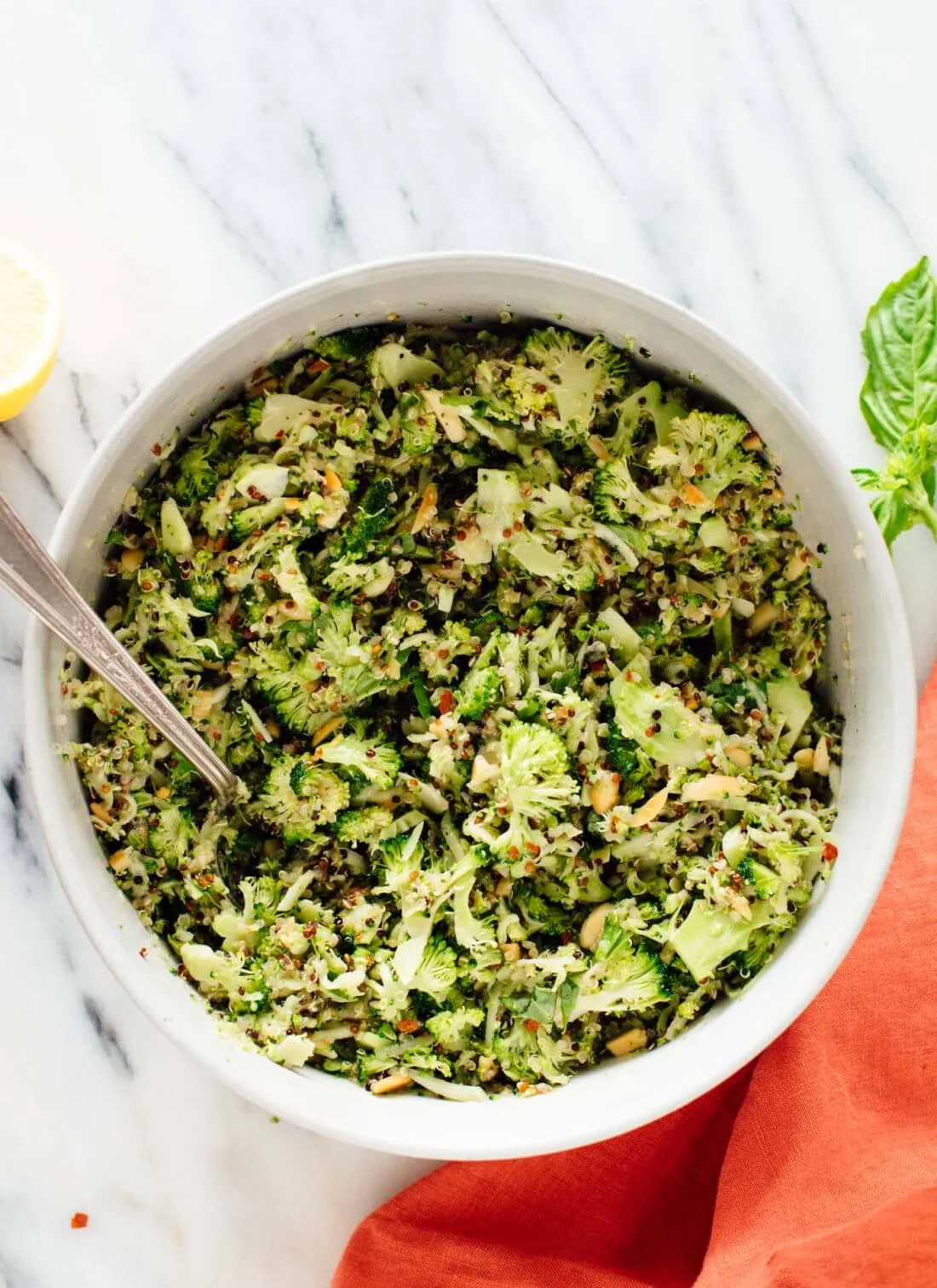 EASY Non-Dairy Broccoli Slaw