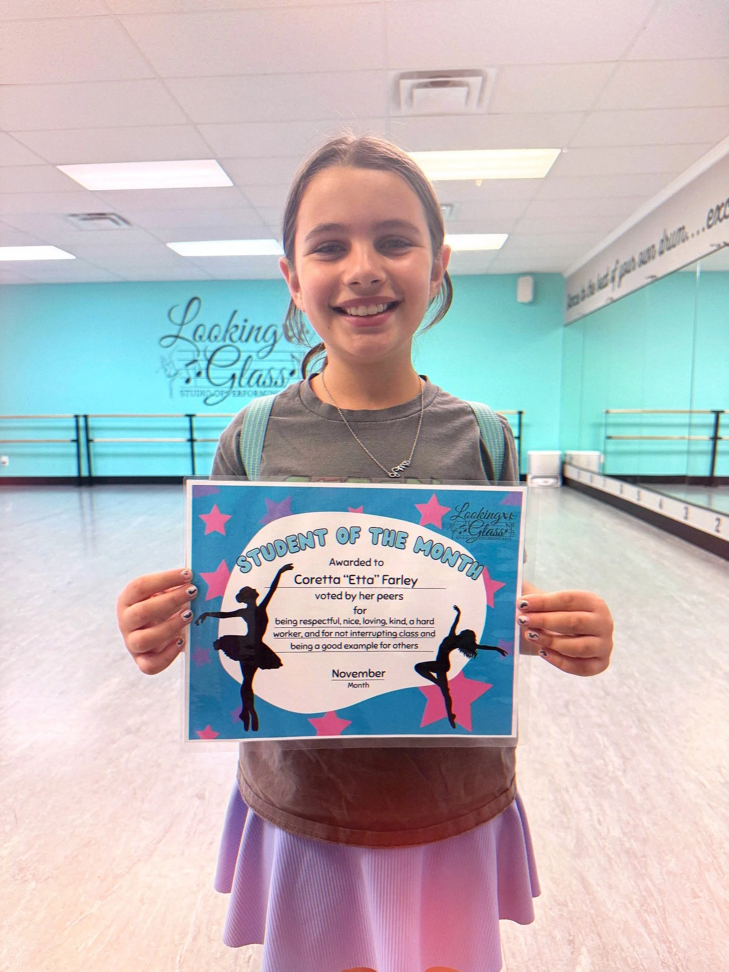 ⭐ Student of the Month ⭐
We&rsquo;re excited to announce Etta as our November Student of the Month!
Nominated by her peers for being respectful, kind, hard-working, and a great example in class.✨
Congrats, Etta! 👏
#redlands #dancestudio