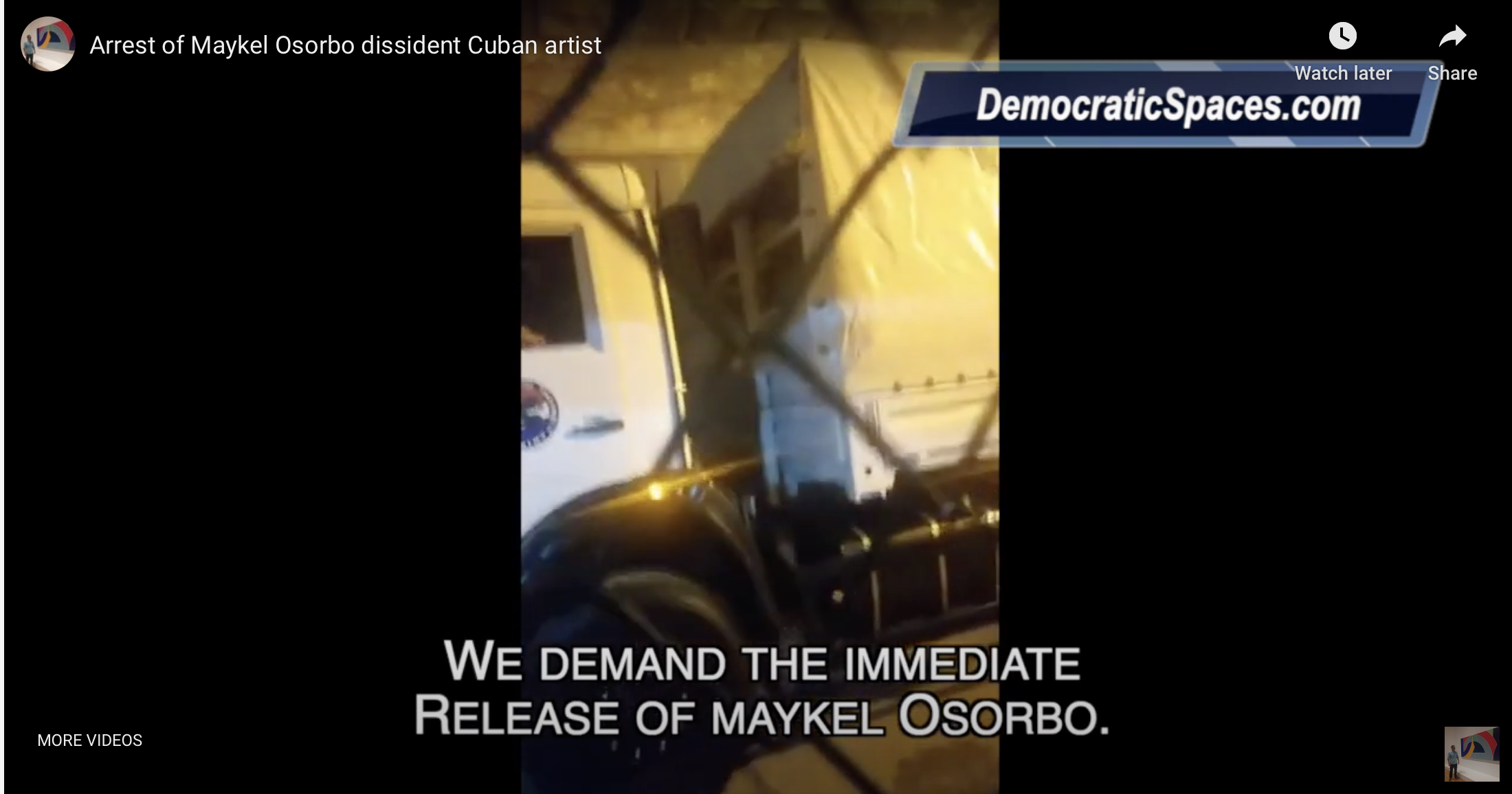 Arrest of Maykel Osorbo