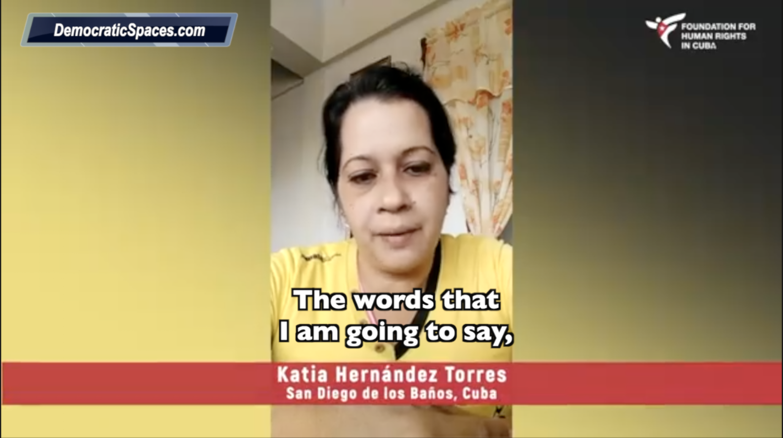 Katia Hernandez Torres Blames Diaz Canel 