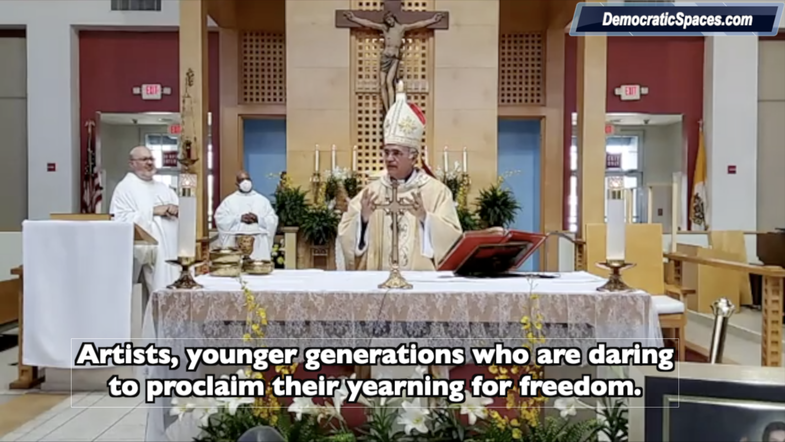 Bishop Silvio Baez Prays for a Free Cuba, Venezuela and Nicaragua