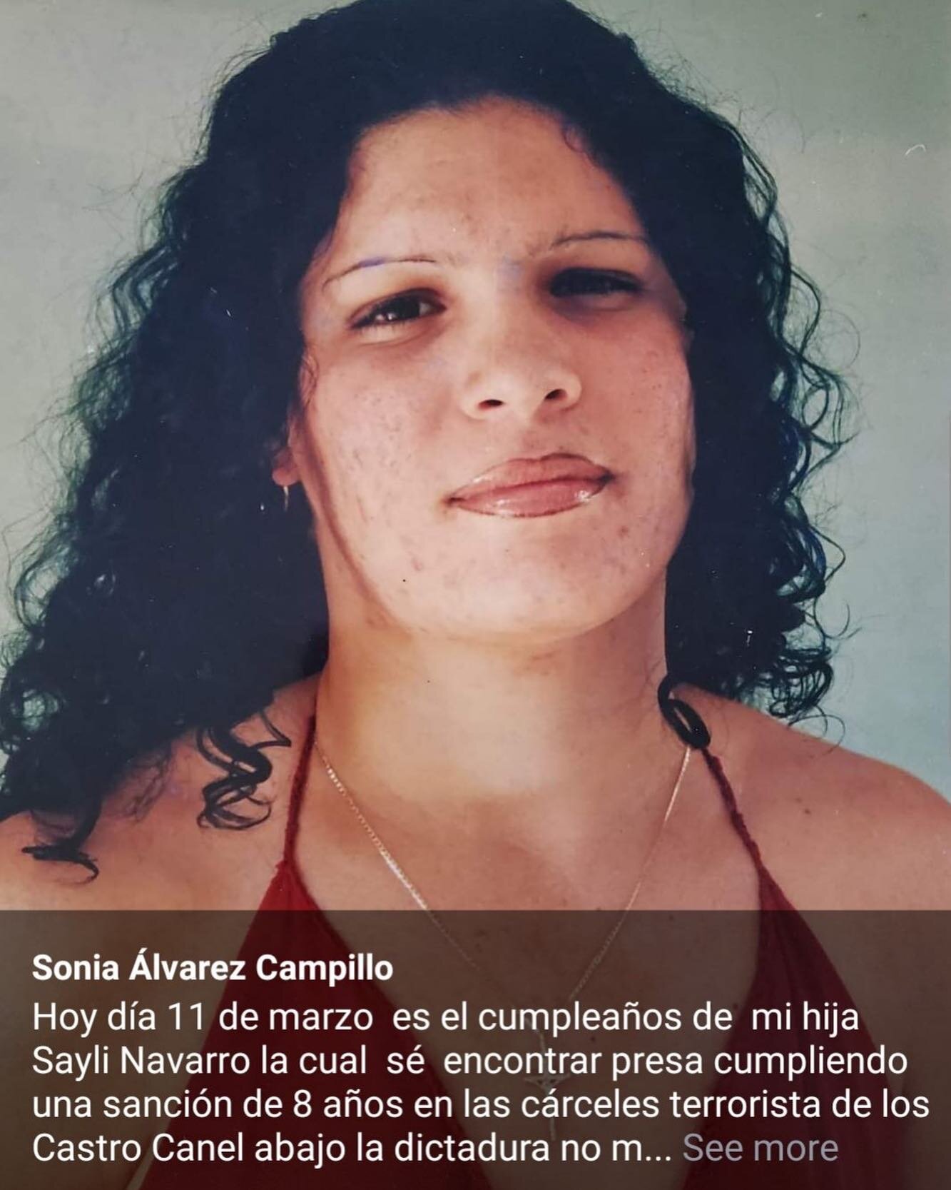 Today is the birthday of Sayl&iacute; Navarro, a leader in the struggle for freedom in #Cuba. Imprisoned for exercising fundamental #humanrights.  At least 125 women are imprisoned/prosecuted in Cuba in retaliation for their ideas and activism in sup