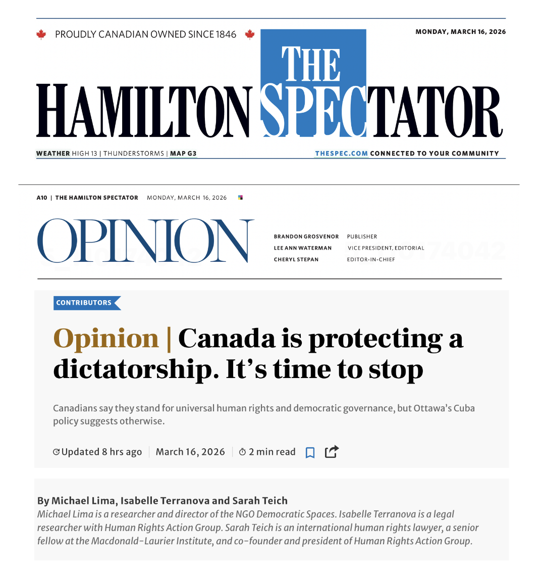  Canada is protecting a dictatorship. It’s time to stop