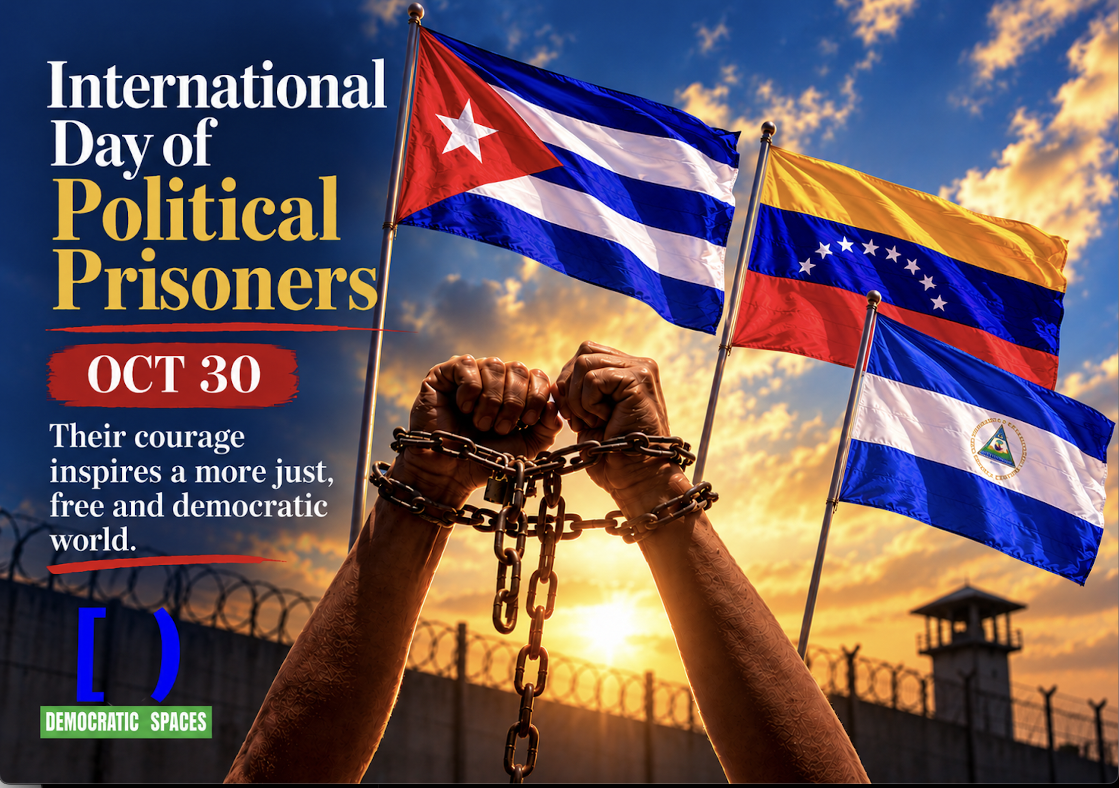 International Day of Political Prisoners 2026: Democratic Spaces Calls for Freedom, Justice, and Accountability
