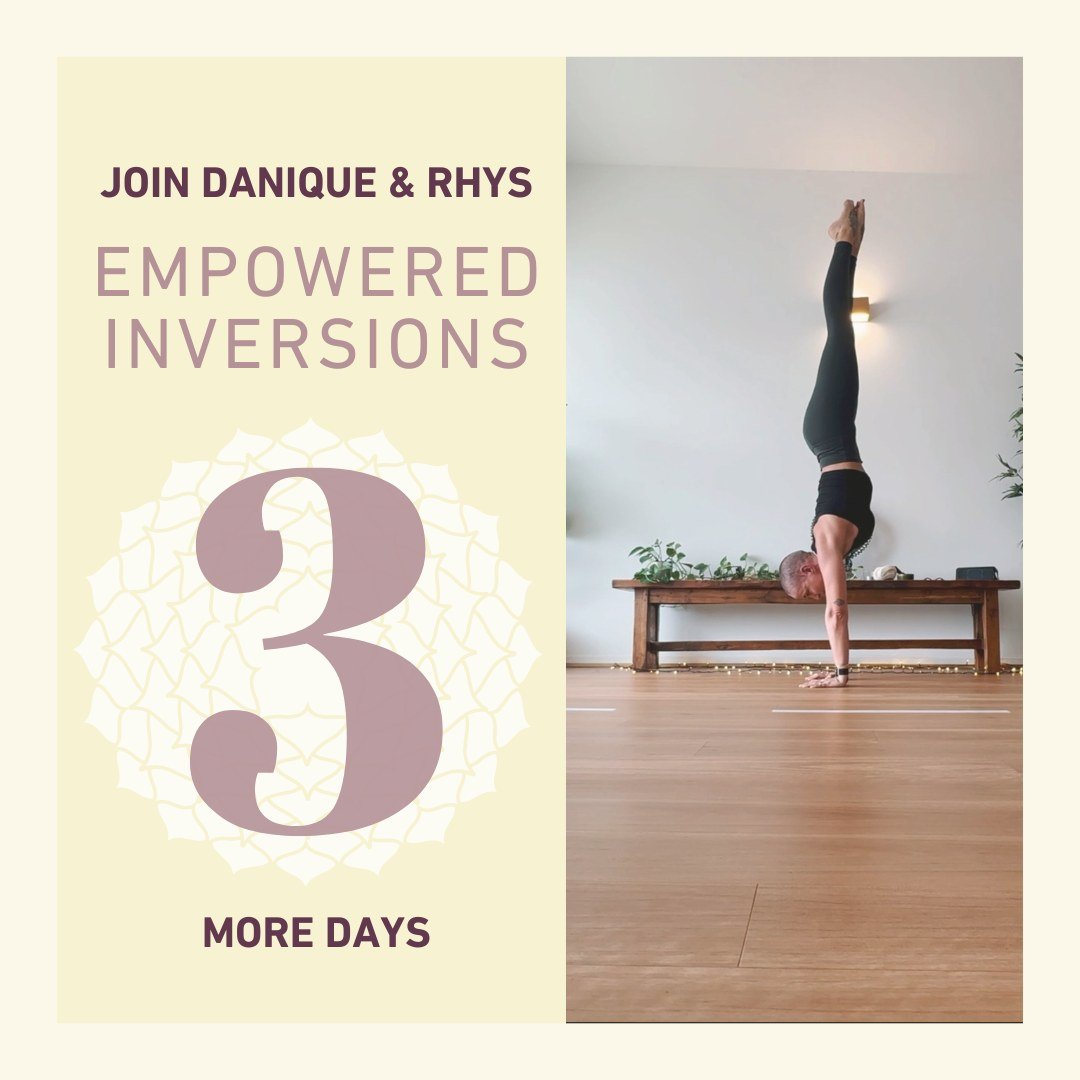 ✨ This Saturday 25 May ✨ Join @daniquehanson_ and husband Rhys to empower your inversions practice! 

Embark on a journey of inversion exploration with Danique, an ex-gymnast with a decade of yoga teaching experience, and Rhys, a seasoned professiona
