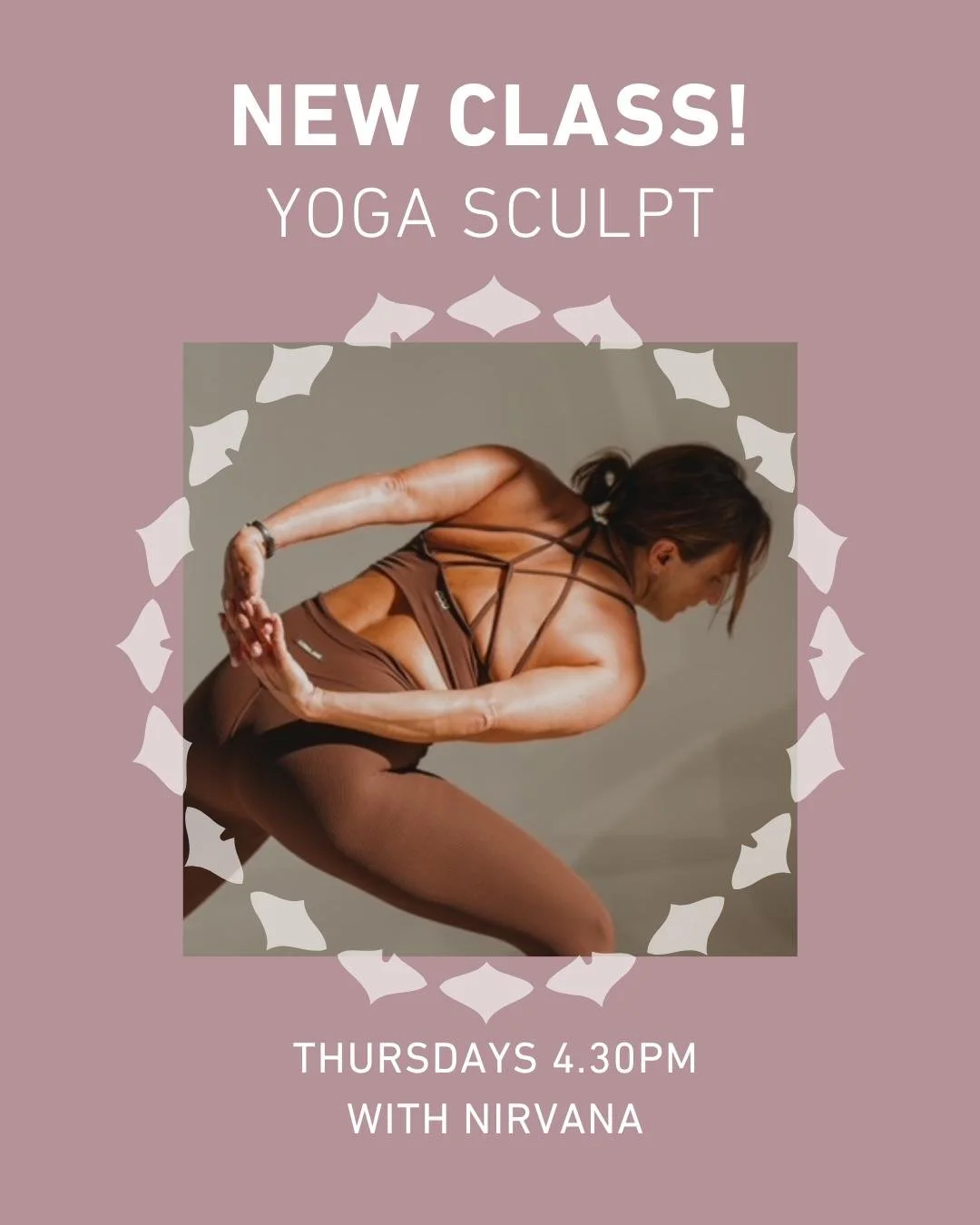✨ New Class Announcement! ✨ Yoga Sculpt with Nirvana | Thursdays 4.30pm ✨

And now for something slightly different . . . Designed to build lean muscle, tone and improve cardiovascular health, Yoga Sculpt combines traditional vinyasa flow with streng