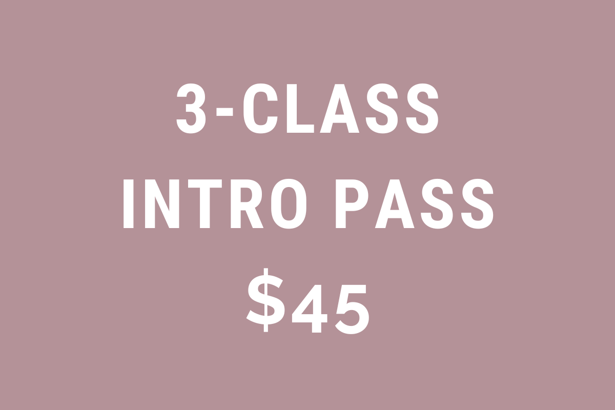 Intro Offer - 3 Classes