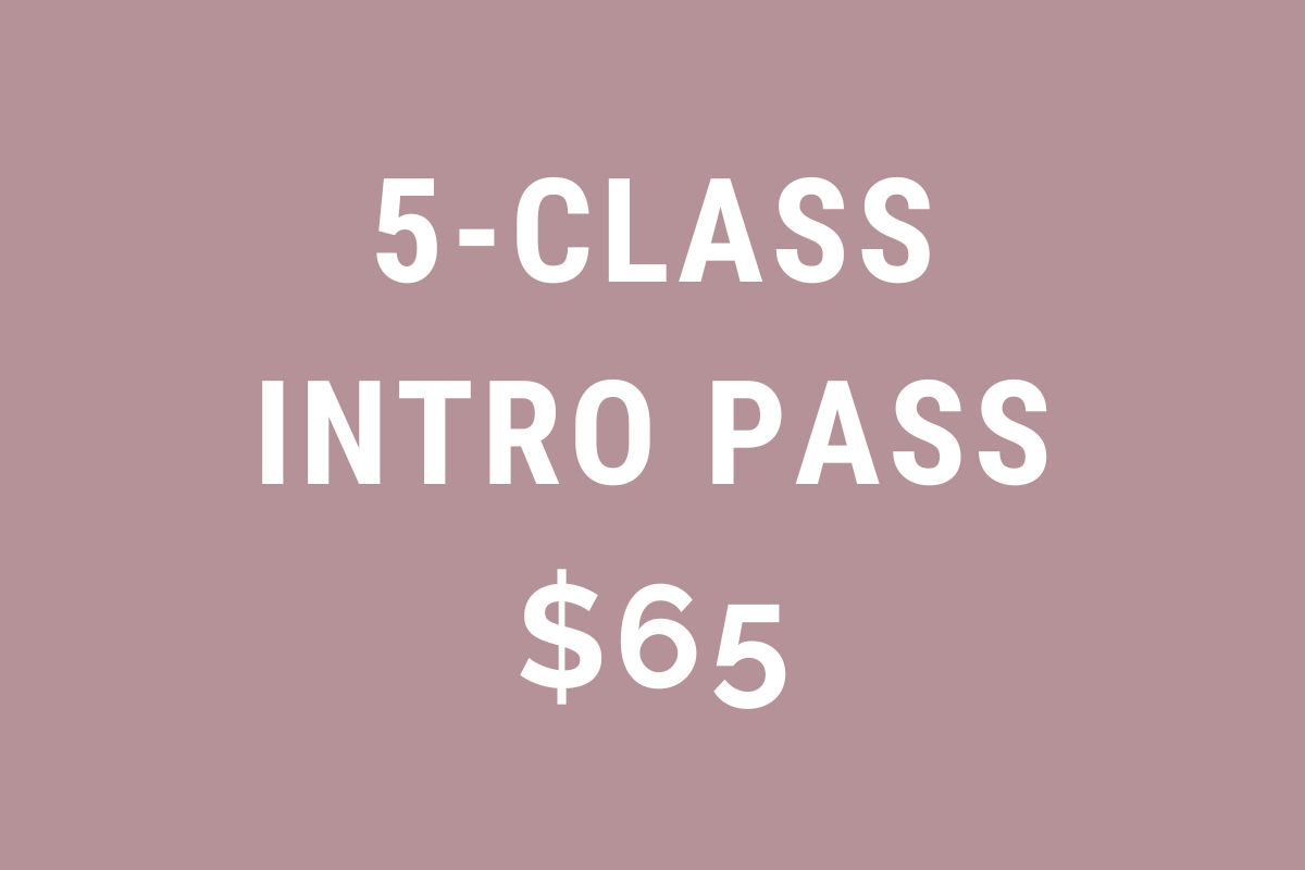 Intro Offer - 5 Classes