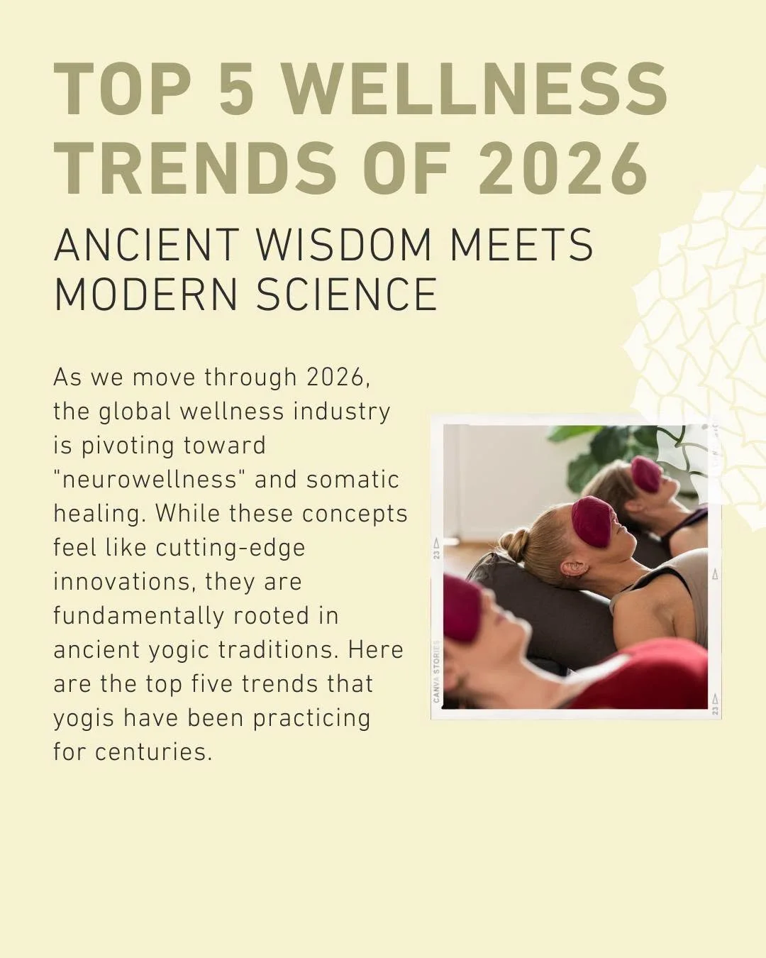 ✨ Top Wellness Trends of 2026: Ancient Wisdom Meets Modern Science ✨

As we move through 2026, the global wellness industry is pivoting toward "neurowellness" and somatic healing. While these concepts feel like cutting-edge innovations, the
