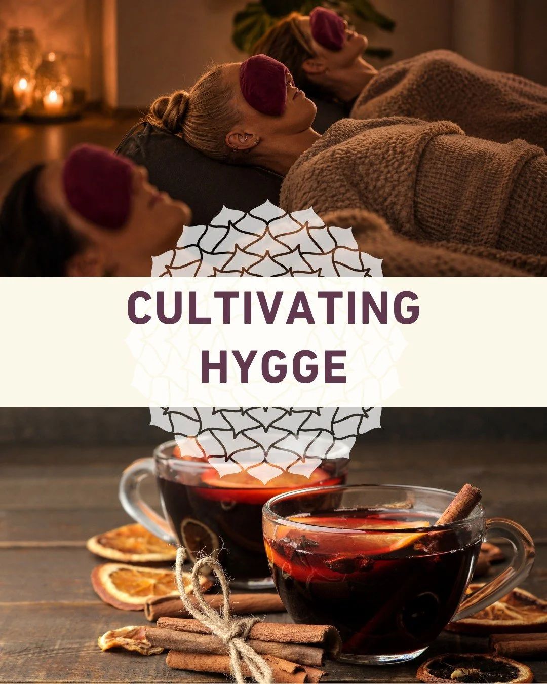 ✨ An Evening of Restorative Yoga &amp; Connection - Sat 2 Aug with Kelly &amp; Nic ✨

Hygge (pronounced &lsquo;hoo-gah&rsquo;) is the Danish art of creating a warm, comforting atmosphere that fosters feelings of inner peace, calm, and genuine connect