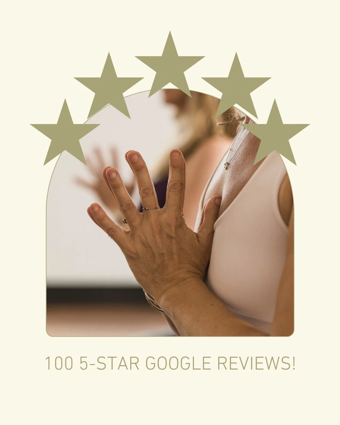 We have reached 100 ⭐⭐⭐⭐⭐ Google Reviews!! Thank you, thank you, thank you to our wonderful community who extend their support of SoHo beyond attending classes and buying memberships to sharing their love of SoHo online.

As a small local business wi