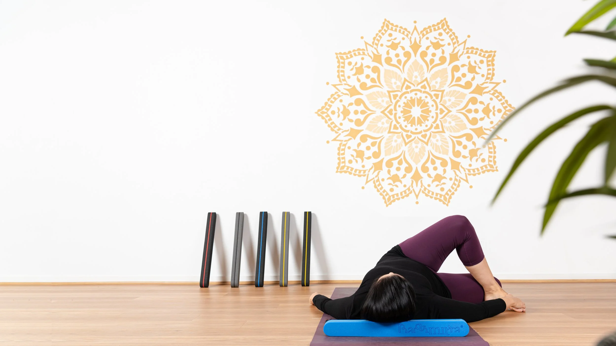 Back Mitra Pose In Yoga Studio Brisbane