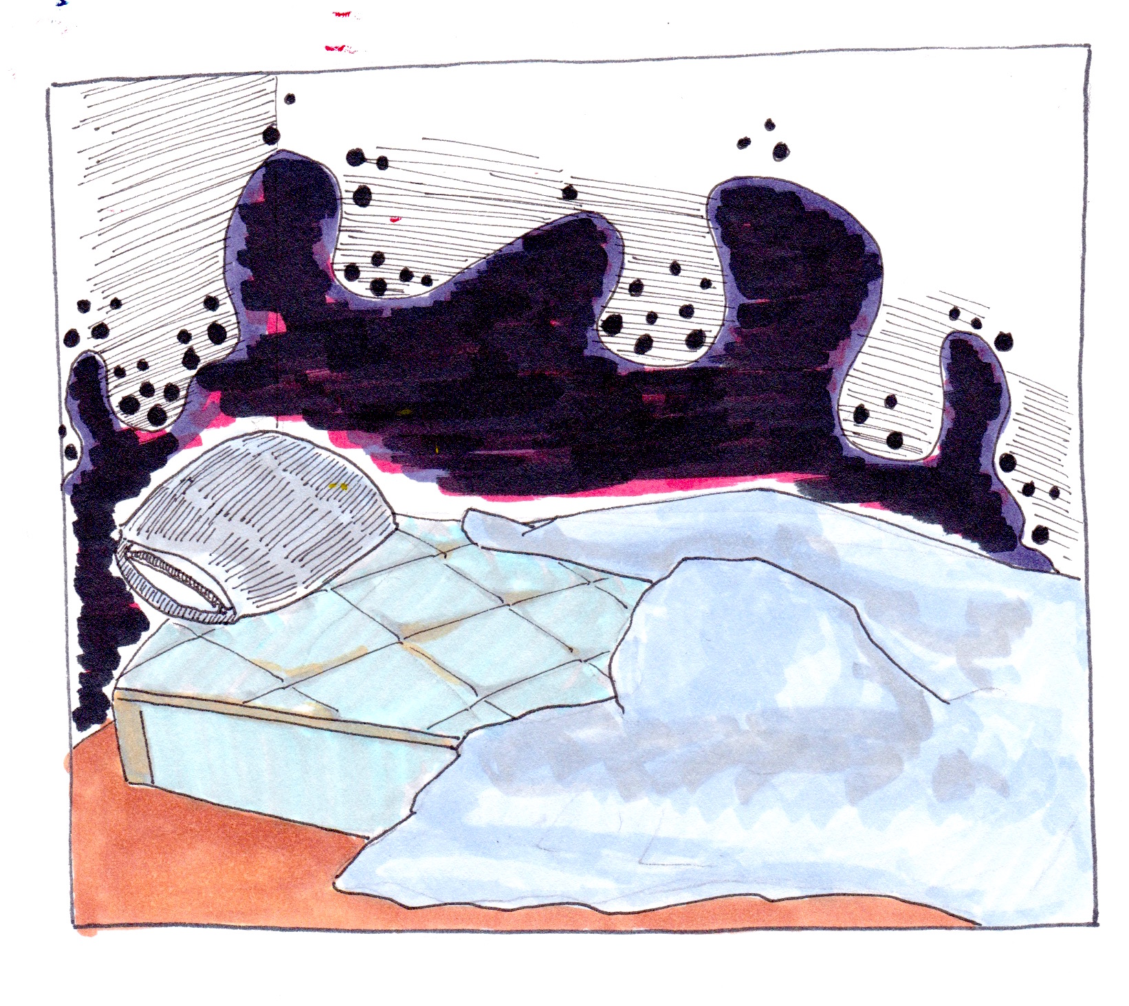 Illustration for Grey City story on Greek Life at the University of Chicago