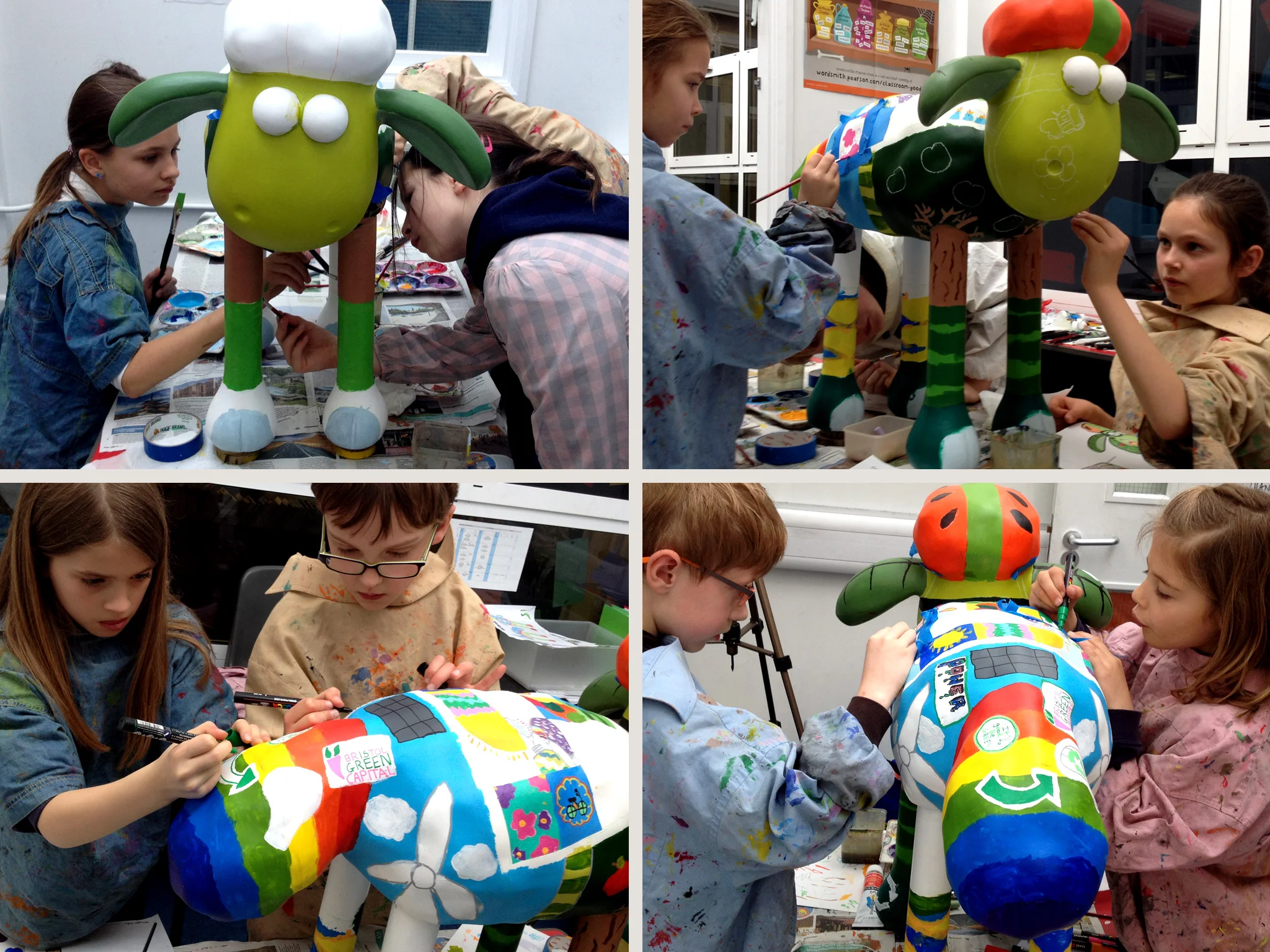 Some of the kids in action...