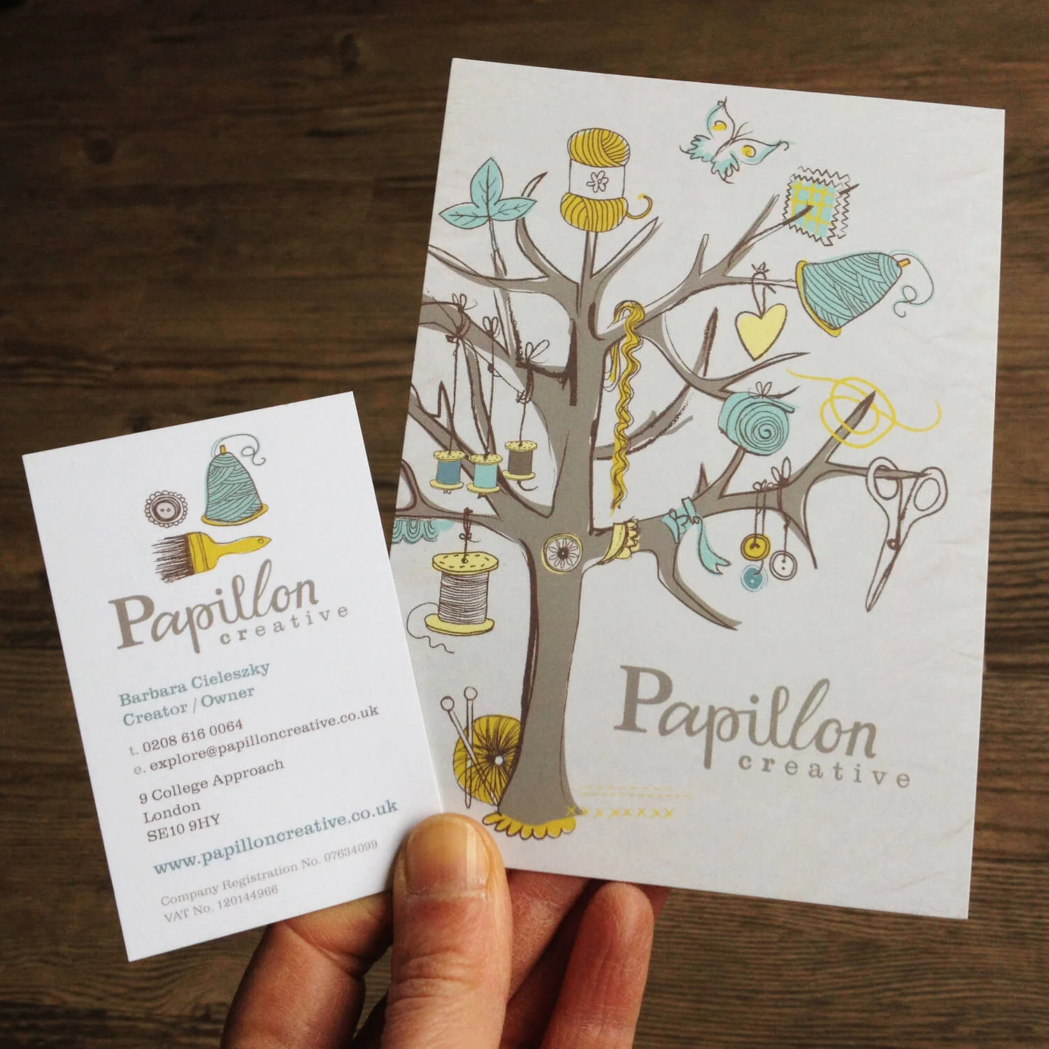 Business card and Postcard