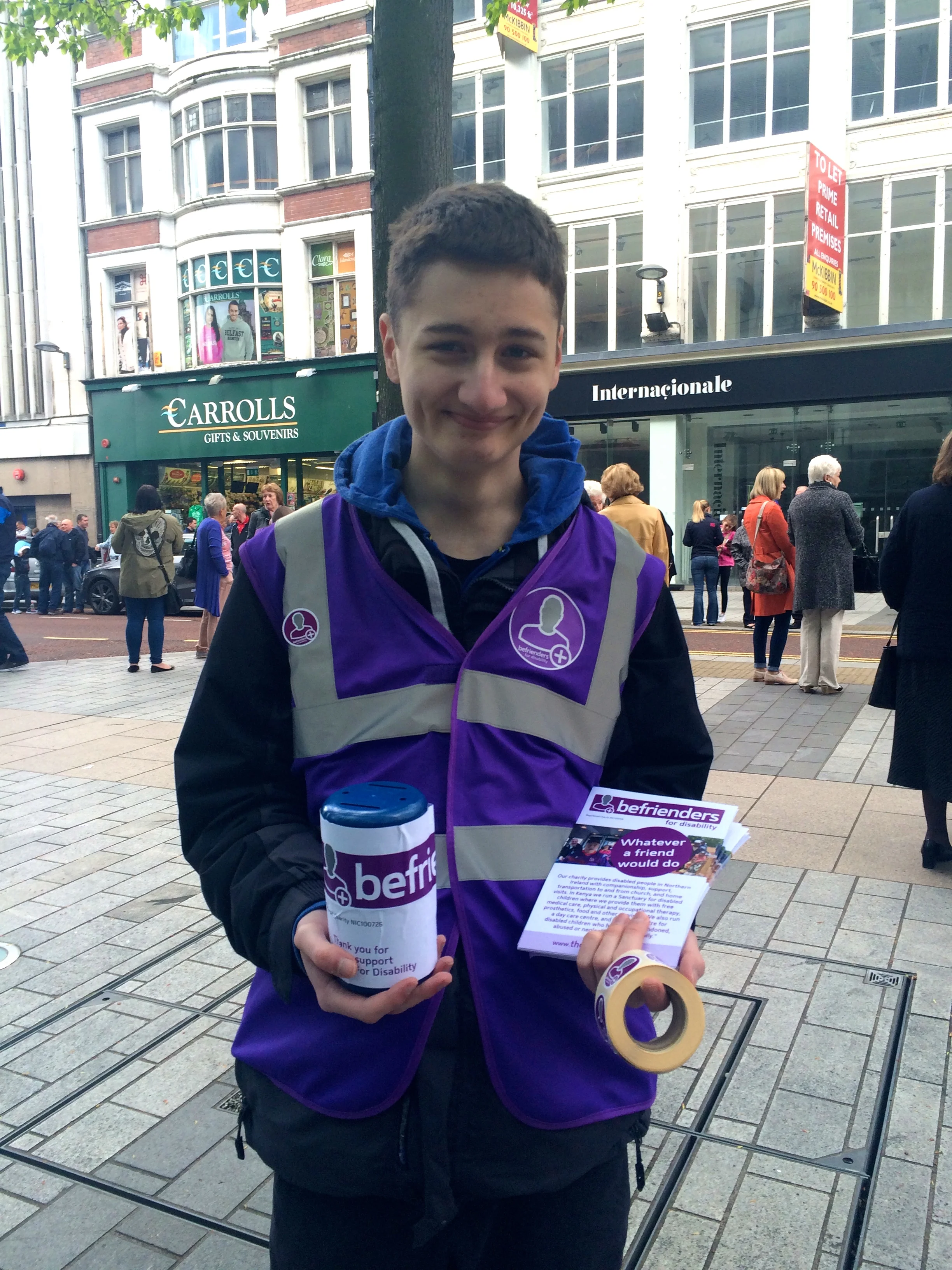 With a smile like that, who wouldn't want to donate? :)