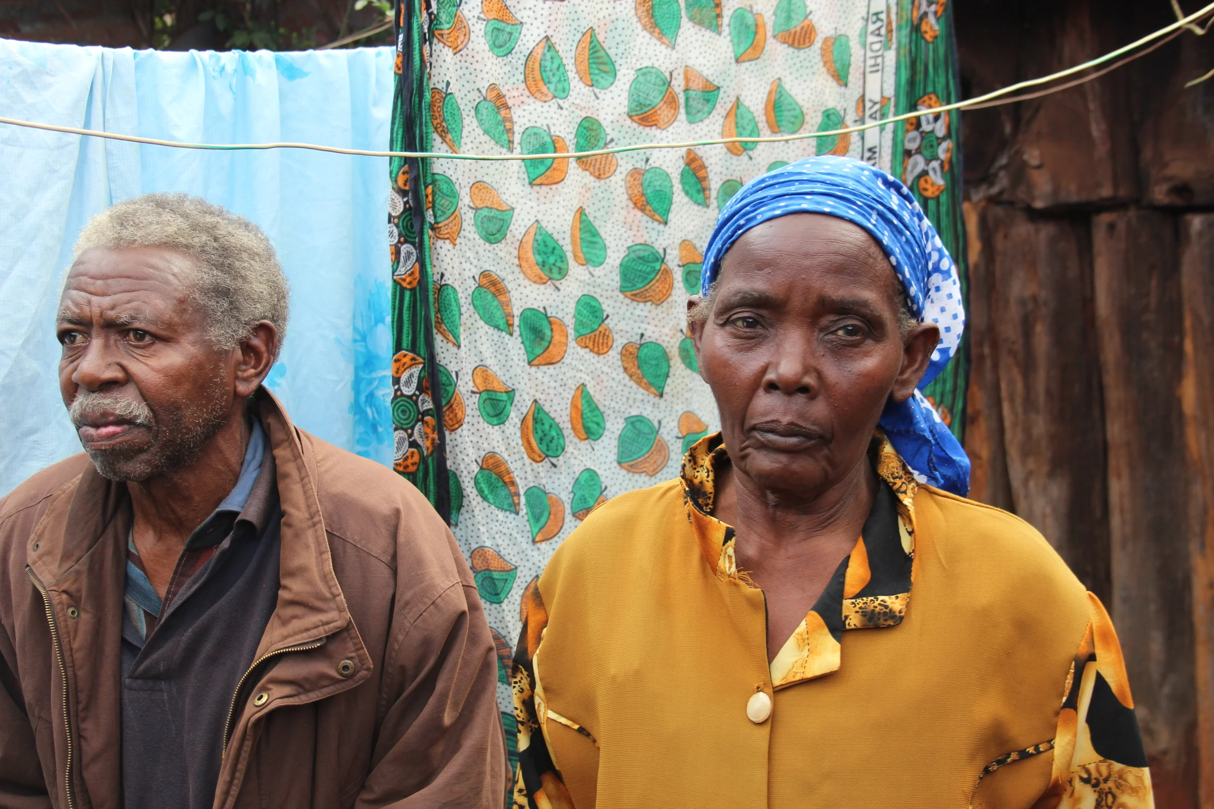 Vivian's grandparents, who are also her full-time carers.