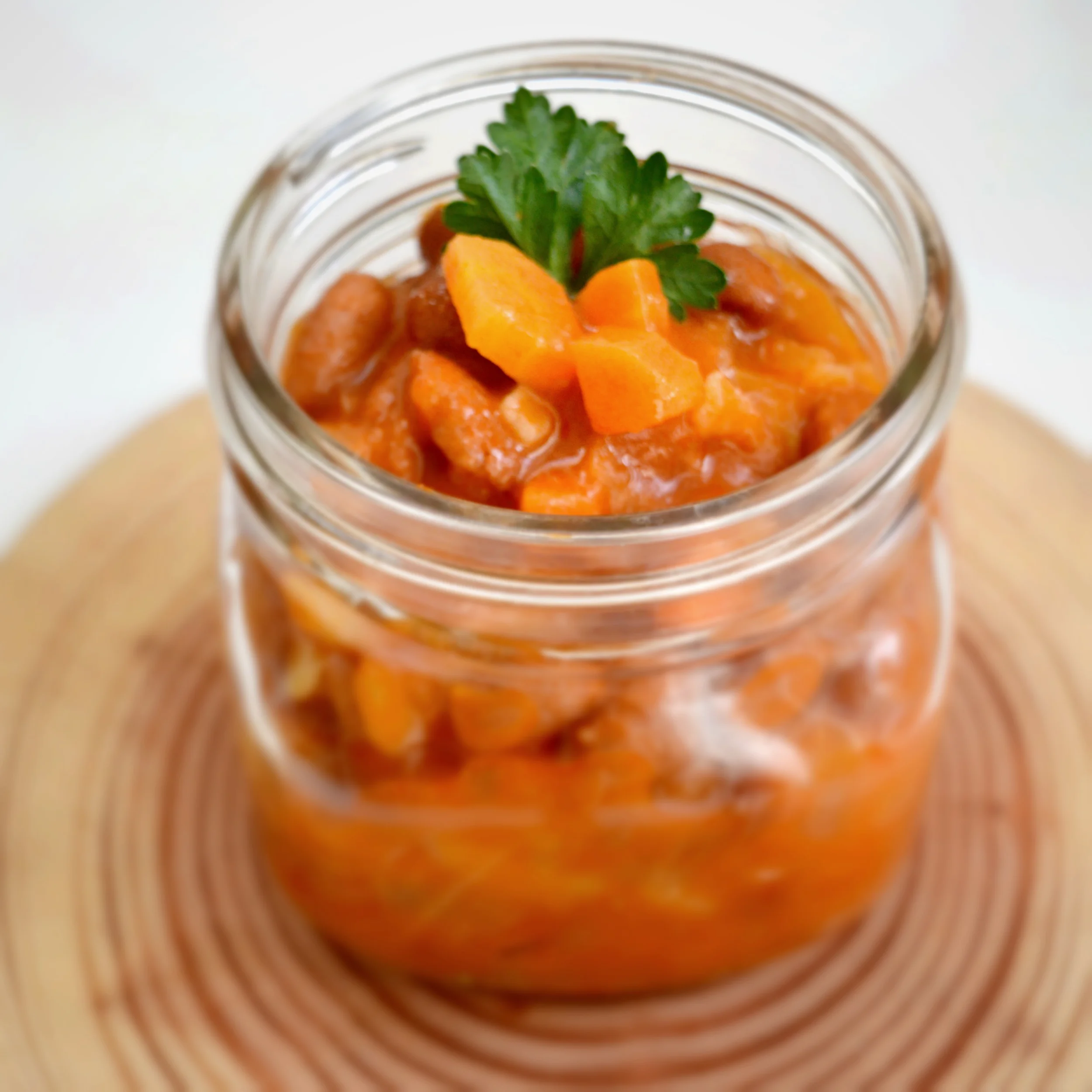 Romano beans cooked in olive oil, tomato sauce Vegan / gluten free