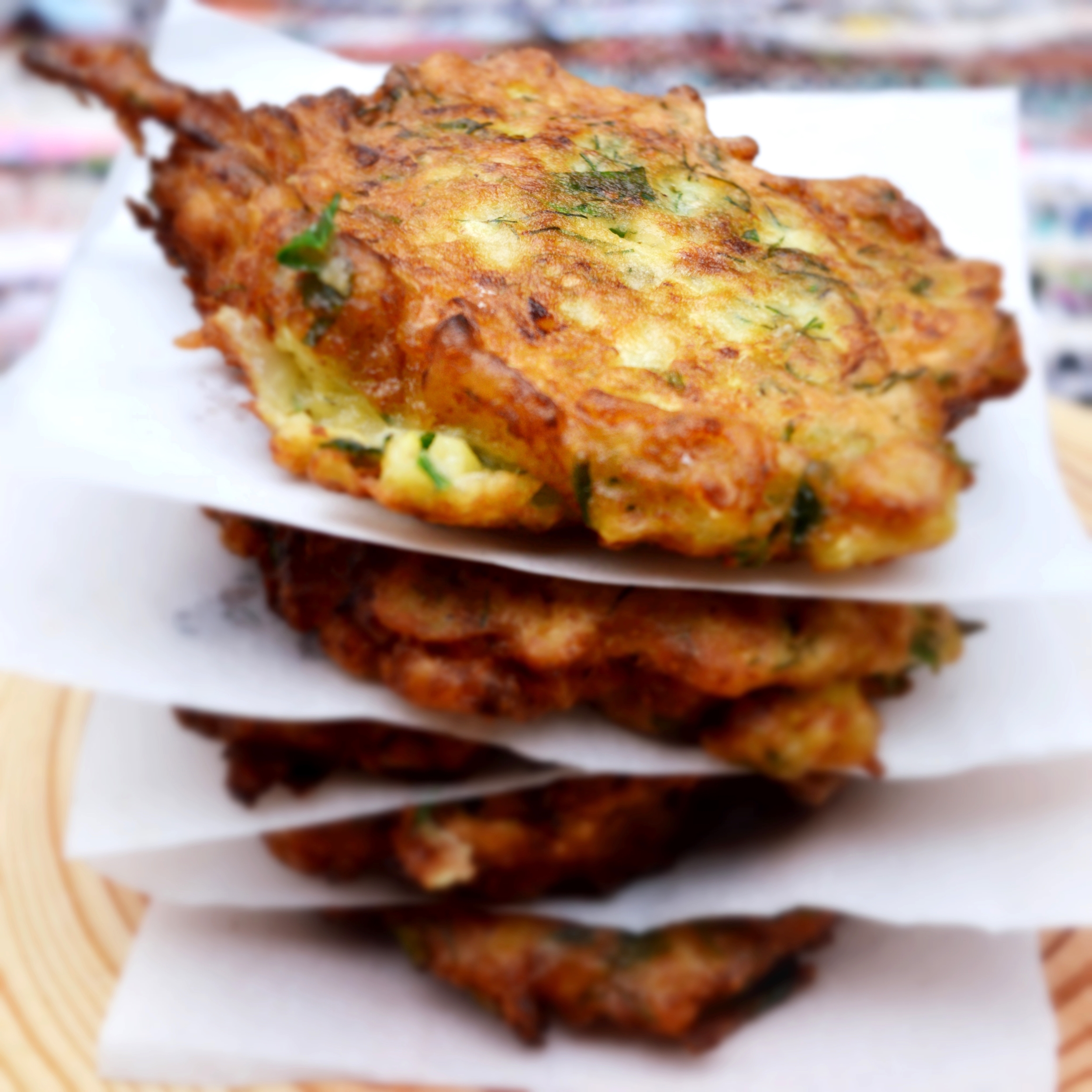 Zucchini Fritters Vegetarian /contains eggs
