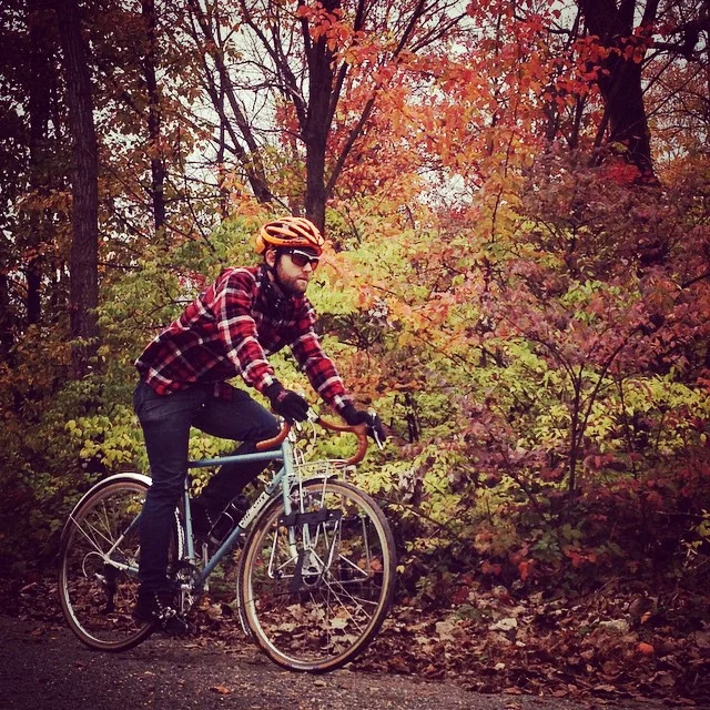 Kevin scouting Kingman Island for the Plaid Ride and Ranger Games