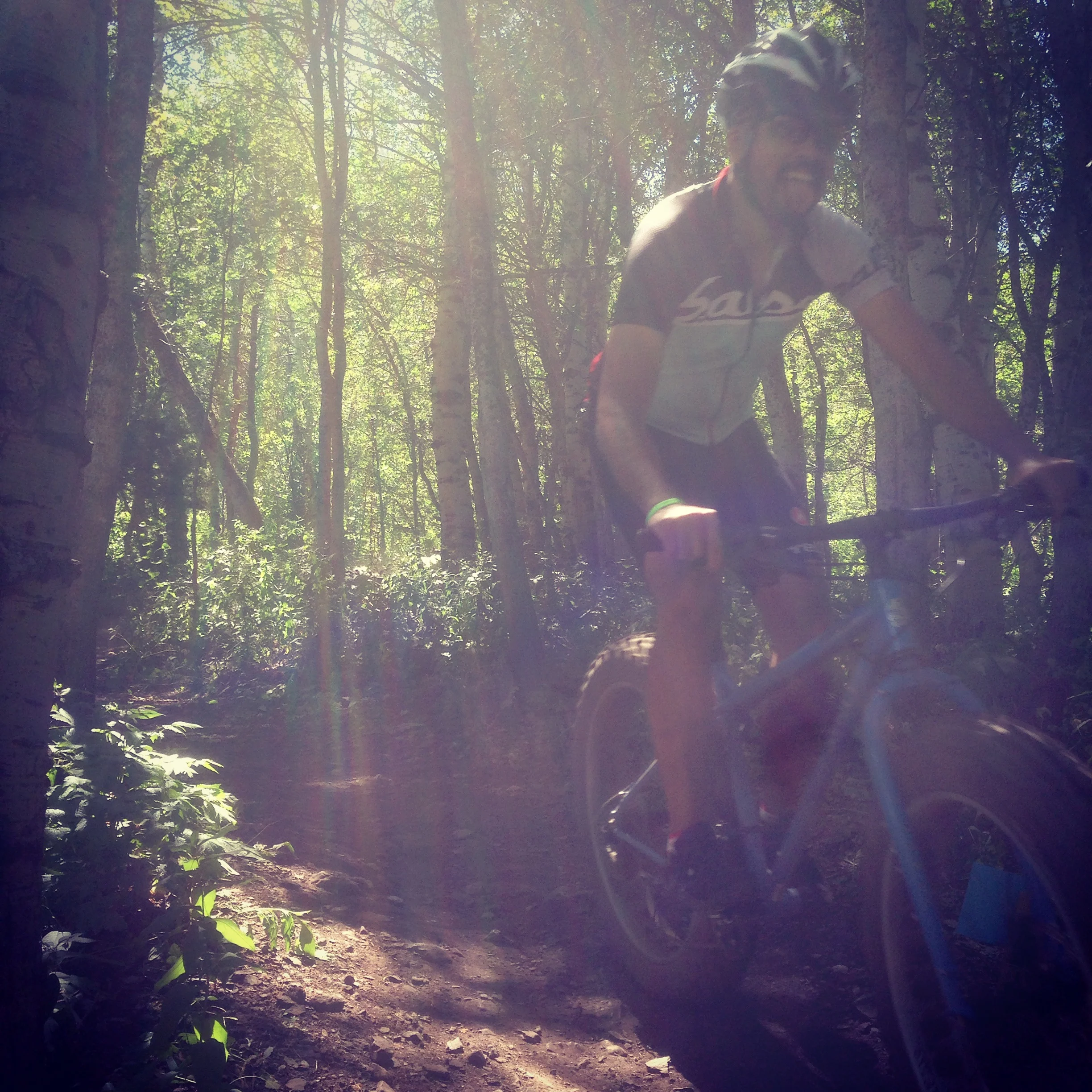 Coman hits the trails in Ogden Utah.