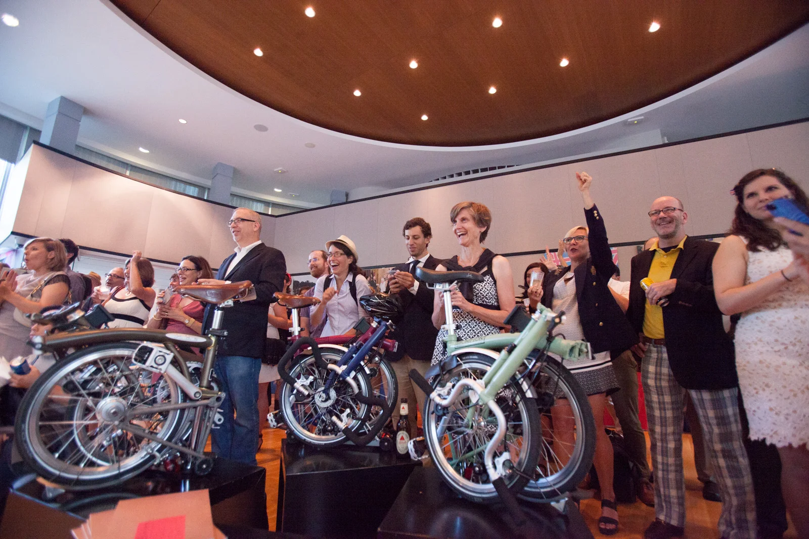 BicycleSPACE is the exclusive Washington-area dealer of the brilliant Brompton folding bicycle. U.S. Bromptoneers are seen here at a British Embassy reception during the 2014 Brompton U.S. Championship.