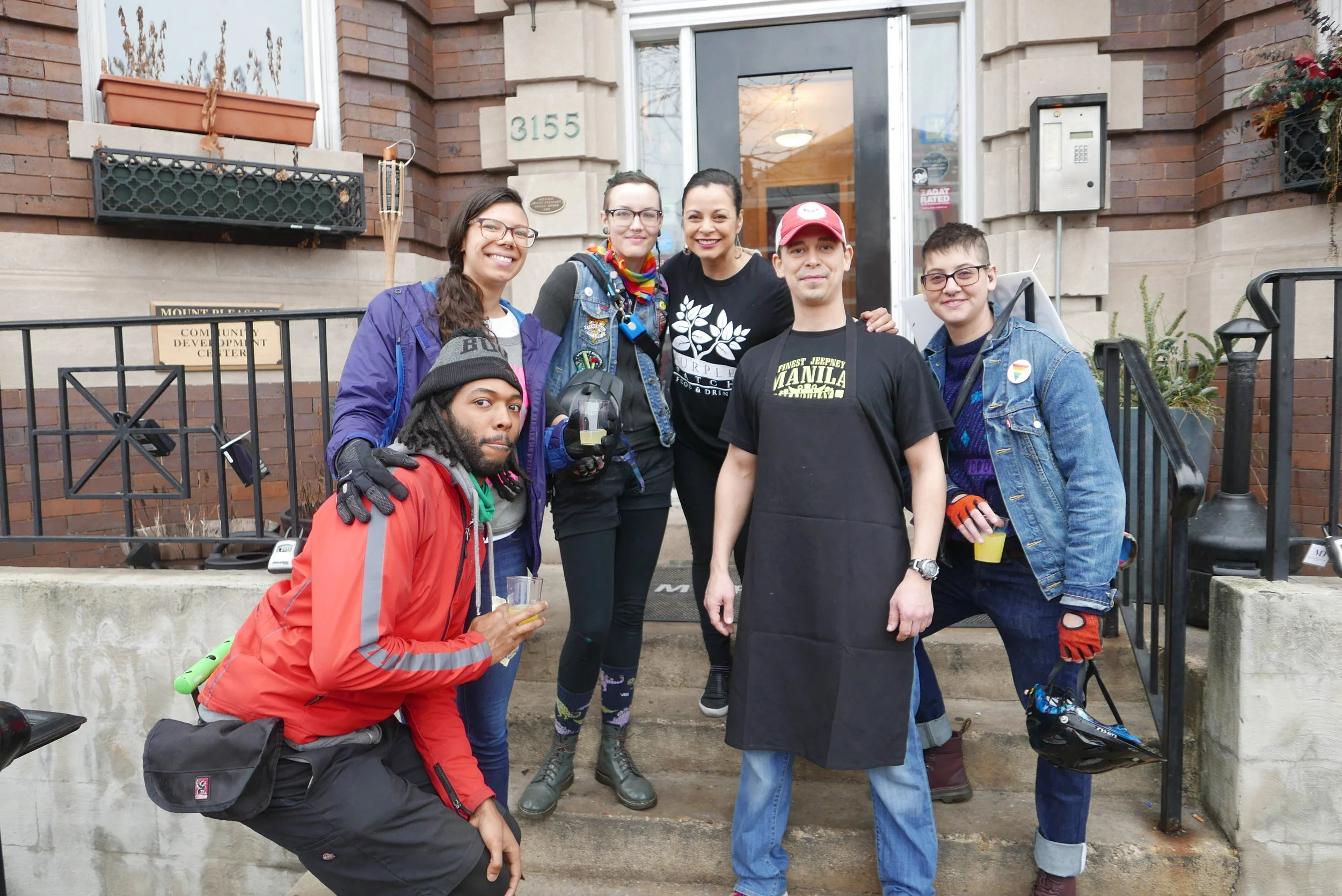 Purple Patch in Mt. Pleasant gave out free breakfast to marchers