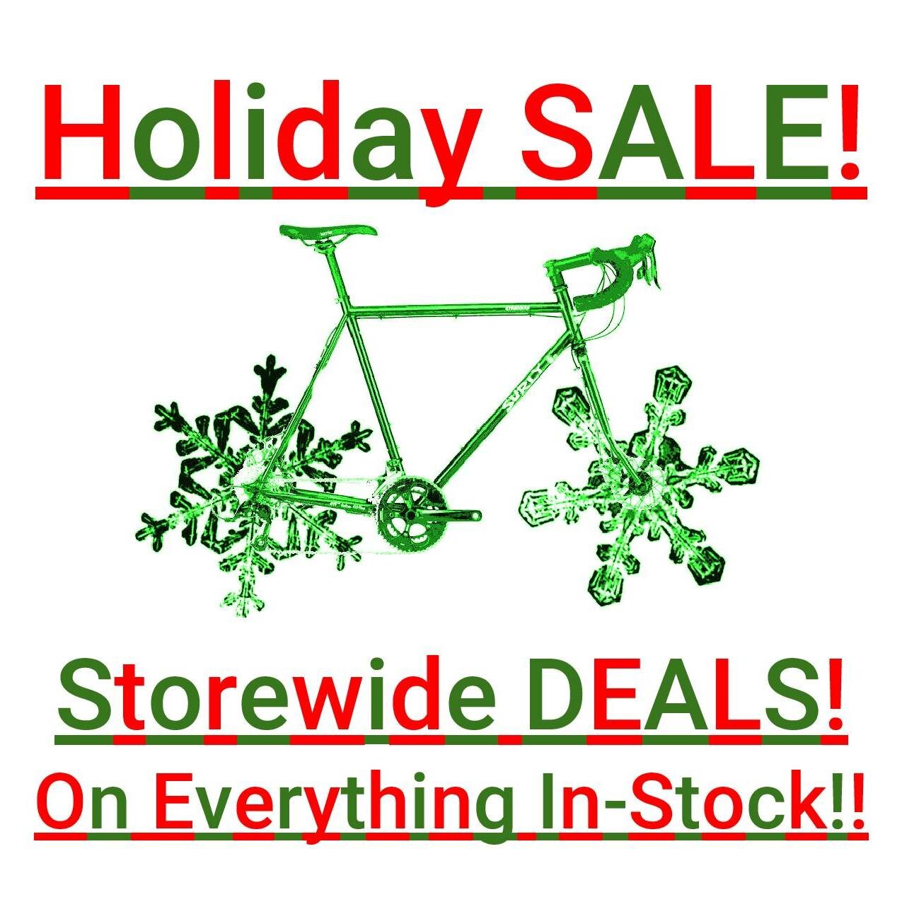 You've been barraged by all the buy-it-now promos, but we're going to give you time to shop on your own schedule- our Holiday Celebration Blowout SALE will be continuing all month long! Here are just some of the deets:

Enjoy 10% off on EVERY IN-STOC