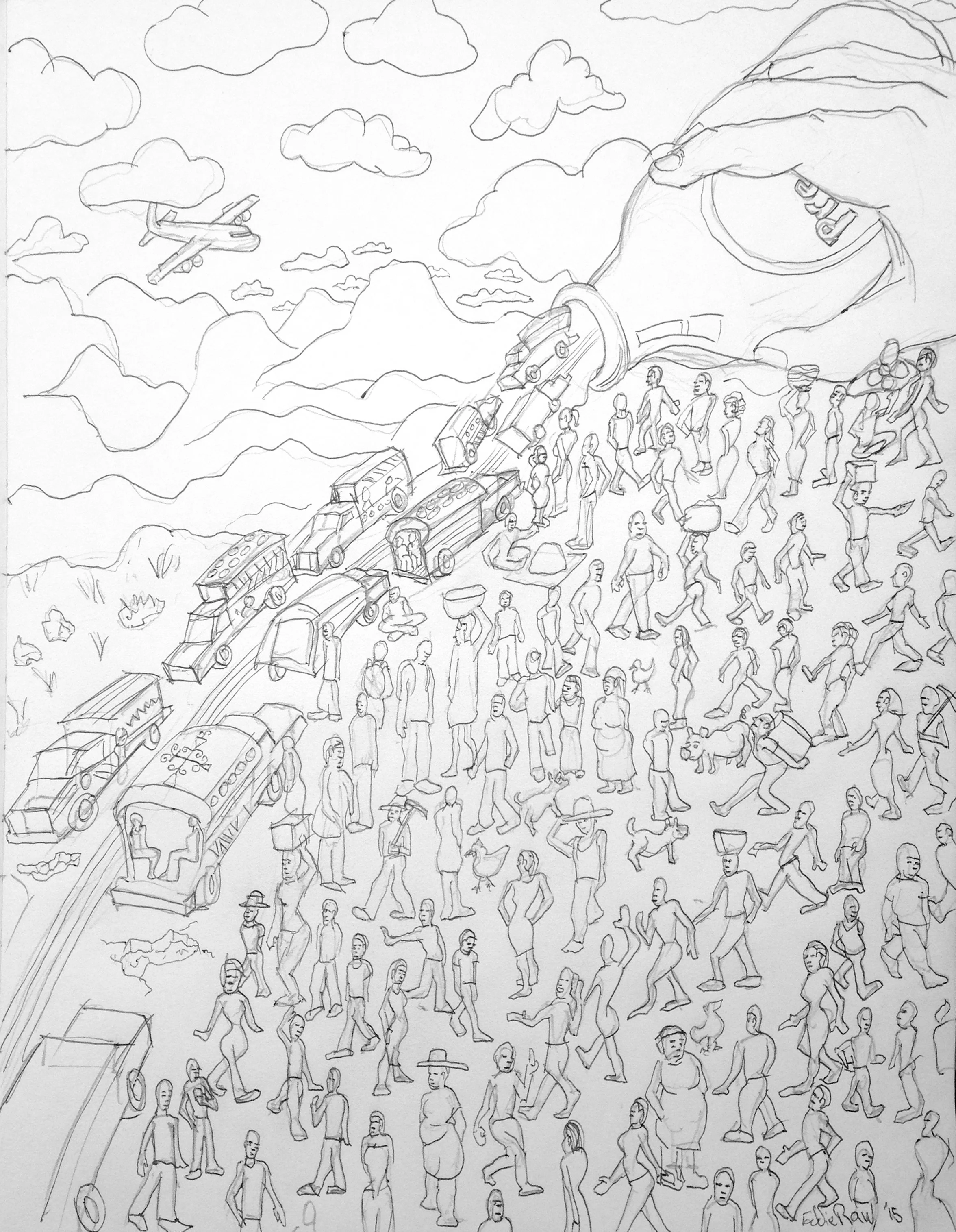 Drawing by Edward Rawson