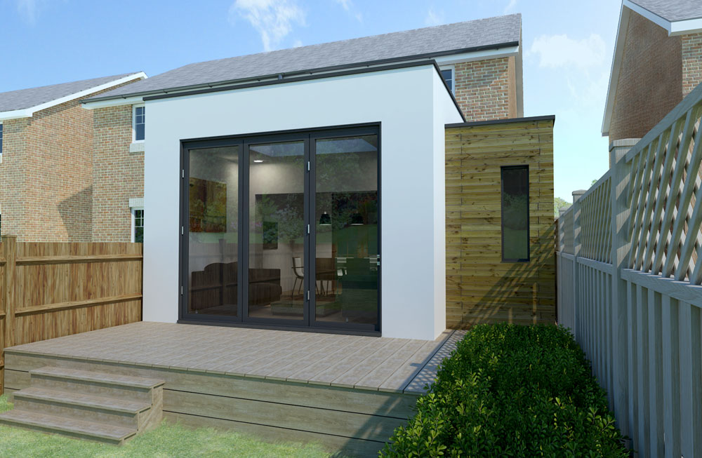 contemporary house extension..