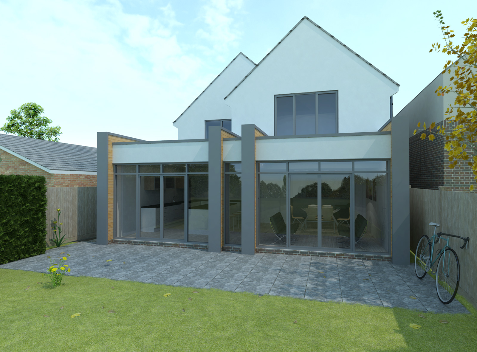 contemporary house extension